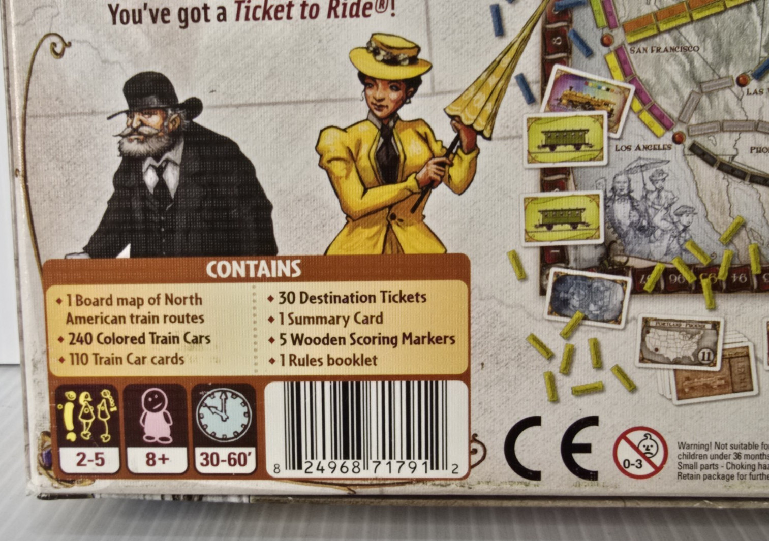 Days of Wonder: Ticket To Ride by Alan R. Moon TRAIN Adventure Board Game