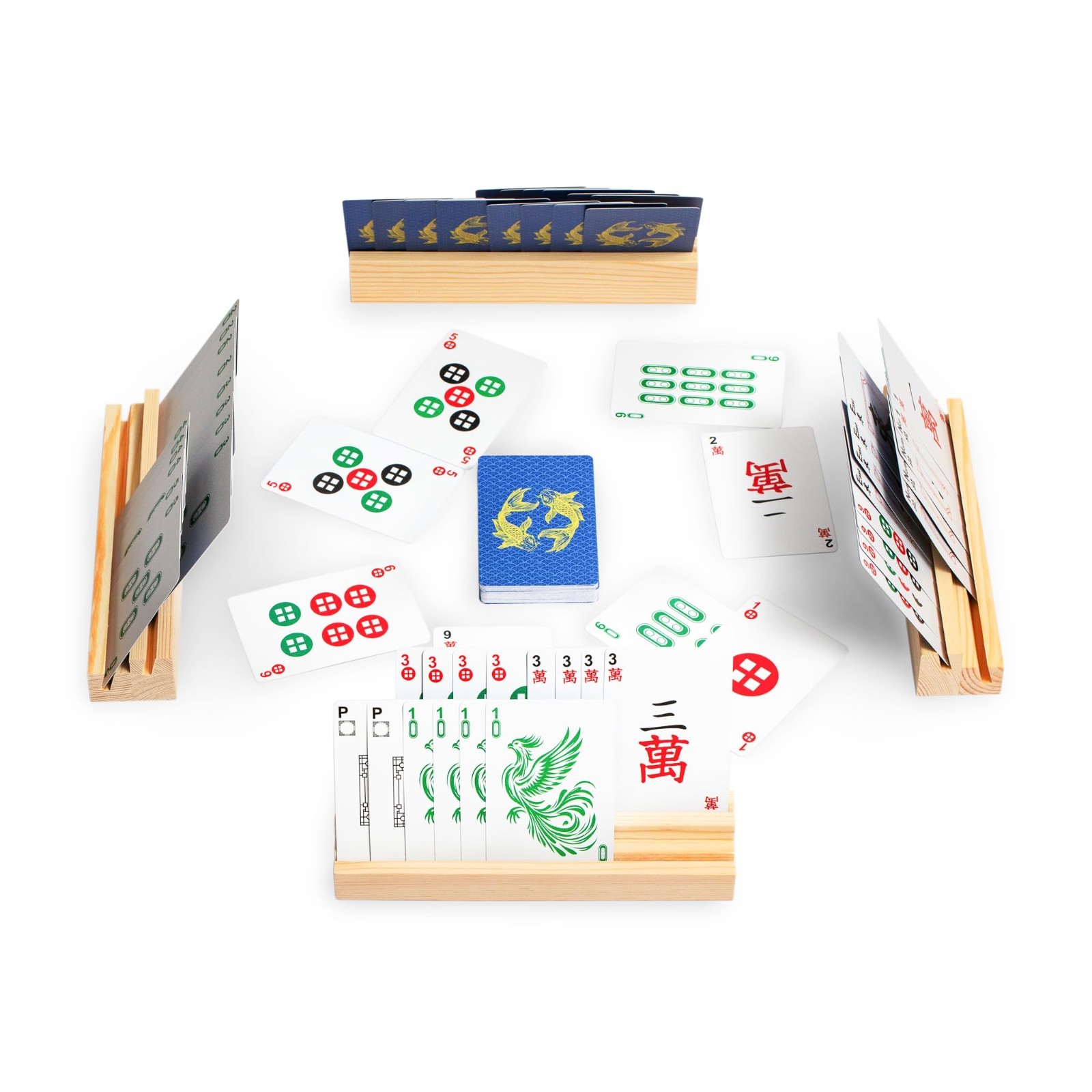 Deluxe American Mahjong Game Set – 166 Cards, Black Long Tiles, Complete Set