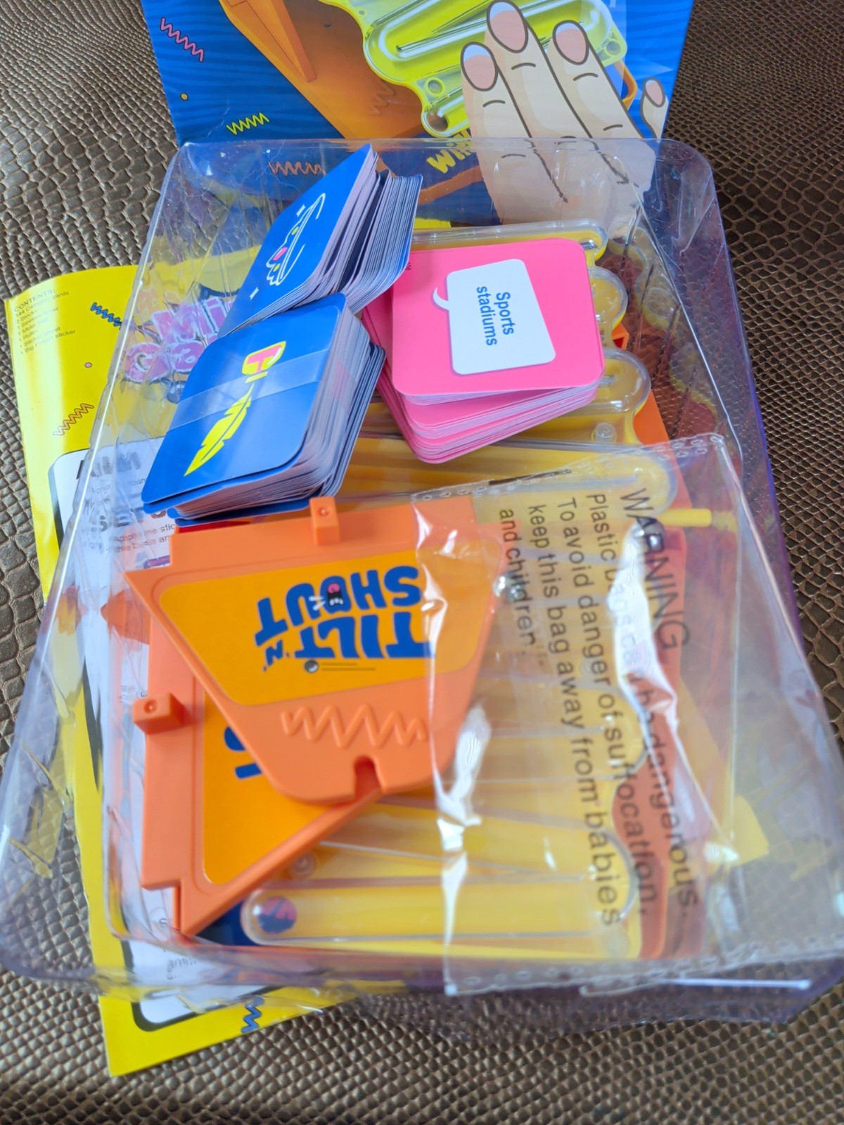 Big Potato Tilt ‘n’ Shout Board Game Family Party Trivia Word Seesaw Complete