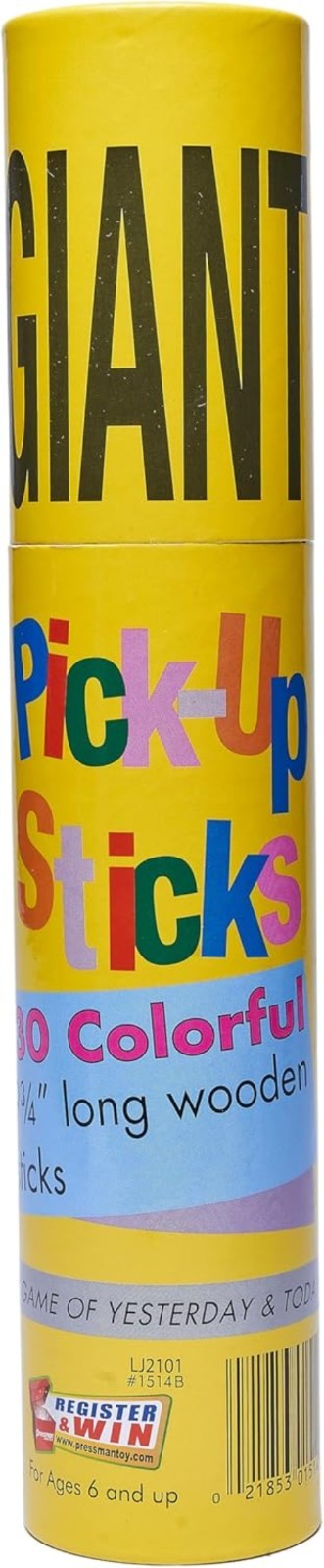 Giant Pick Up Sticks Game Classic Fun Yellow One Size