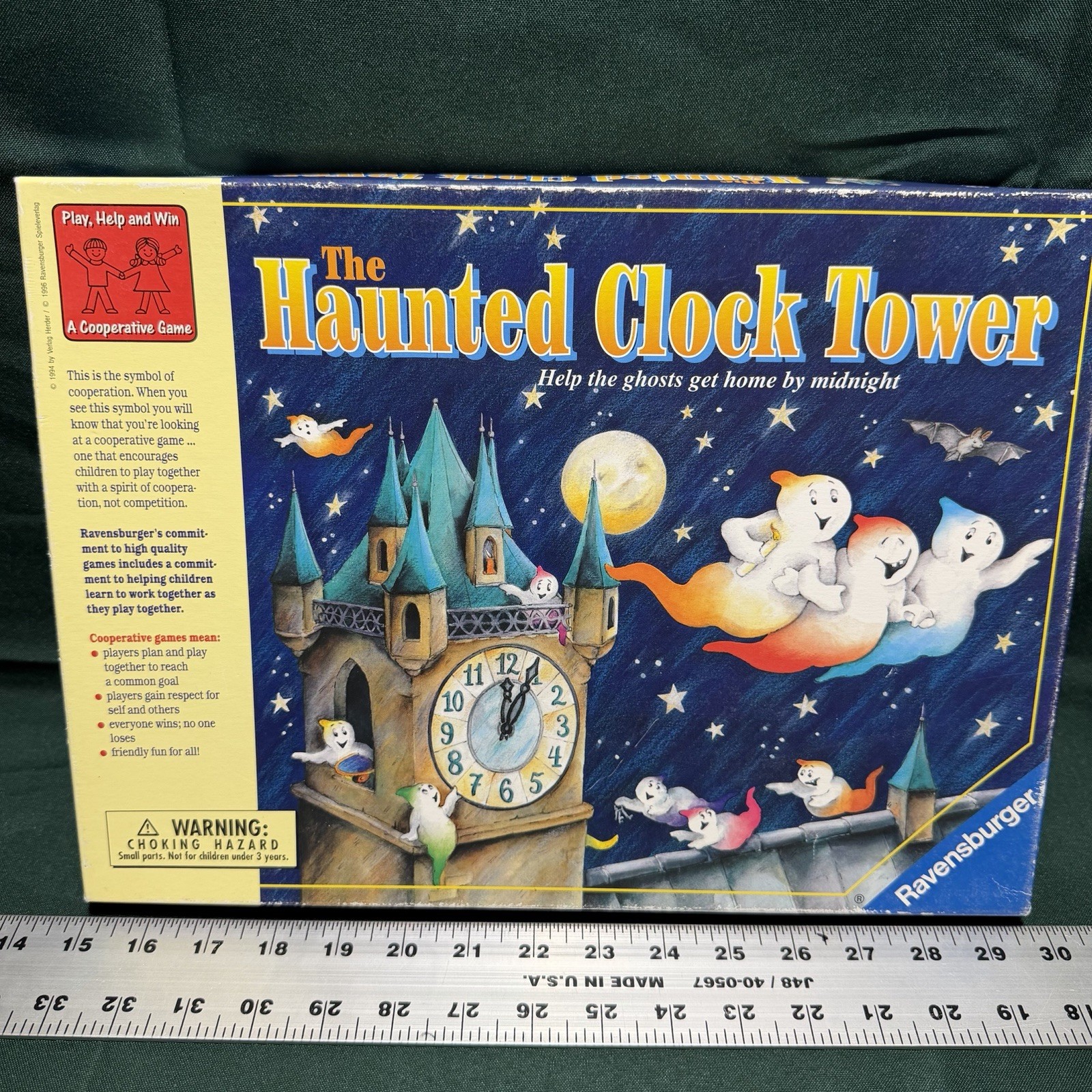 The Haunted Clock Tower Memory Board Game Vintage 1994 Ravensburger – Ships Free