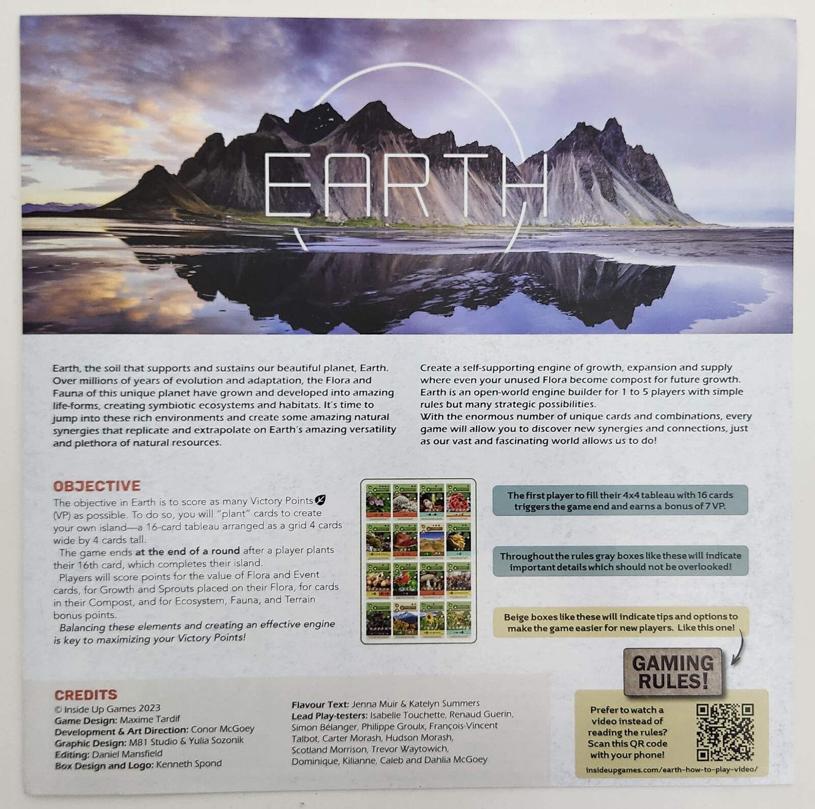Earth Boardgame Retail Edition – by Inside Up Games SEALED