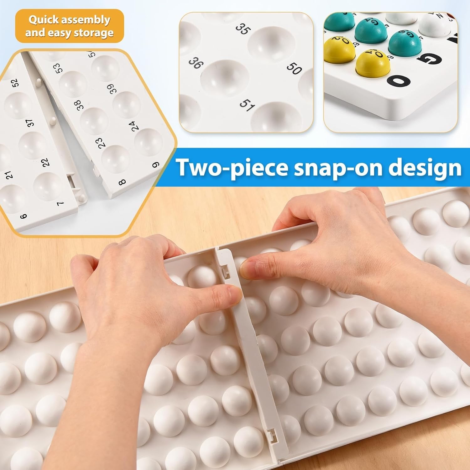 Bingo Game Set Adults Large Group Seniors 78 Inch Balls Steel Cage 30 Cards