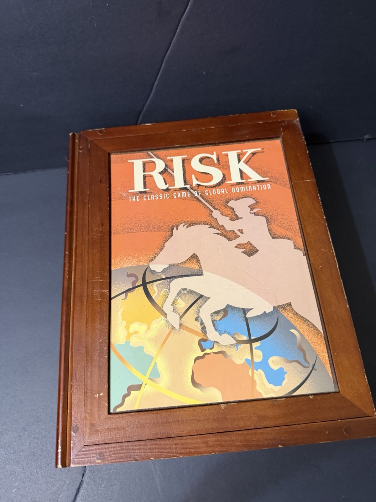 RISK The Classic Game of Global Domination Board Wooden Book Box Parker Brothers