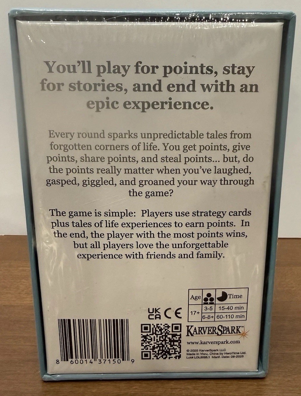 Life Out Loud Storytelling Card Game Friends Family Party Game Ages 17+ New
