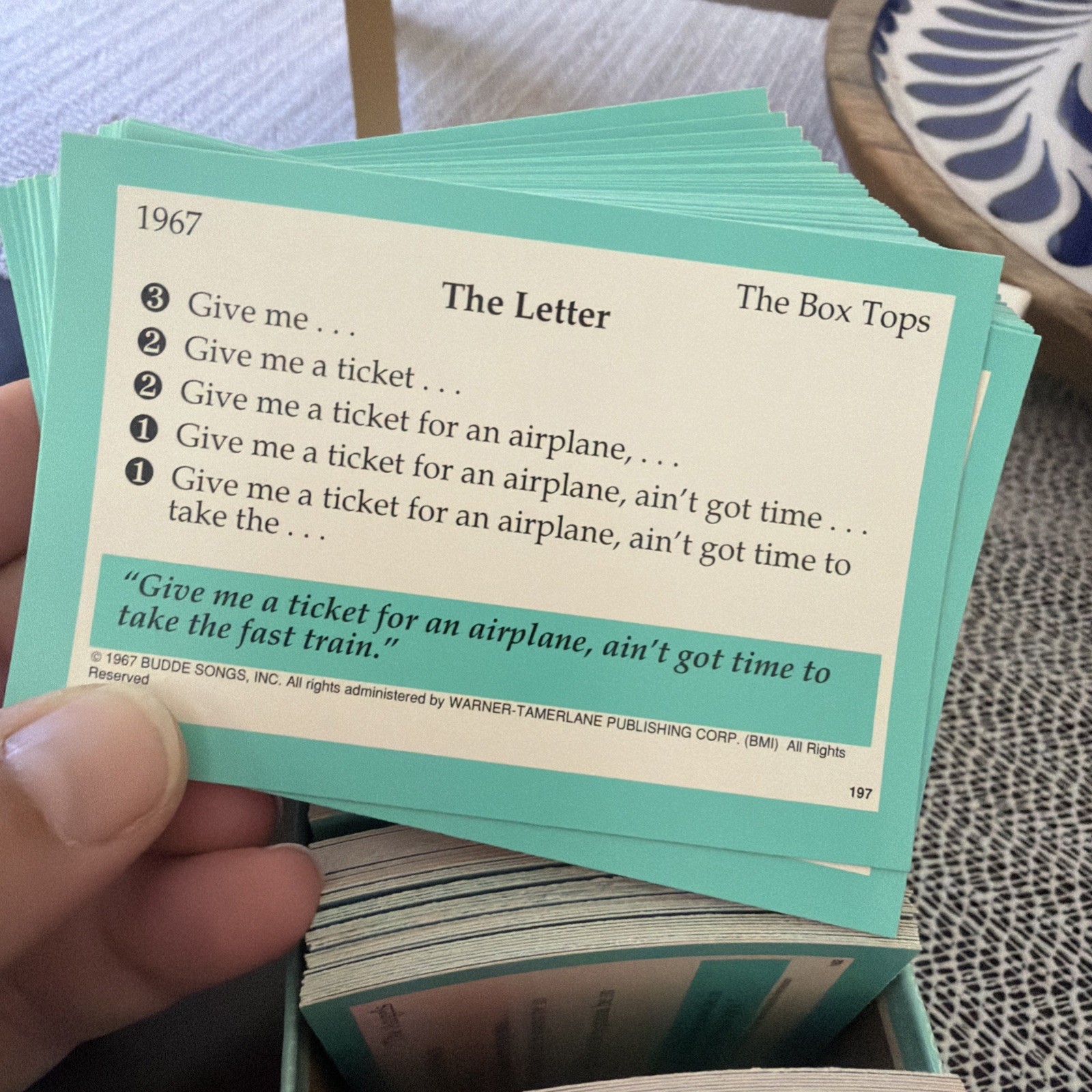 SongBurst Complete-The-Lyric Game 50’s/60’s Edition Music Trivia Complete