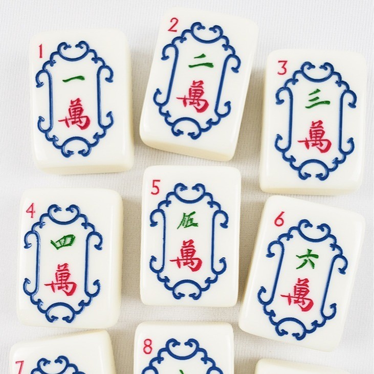 Ivory Natural Acrylic American Mahjong Set 160 Pics White Mah Jong Tiles
