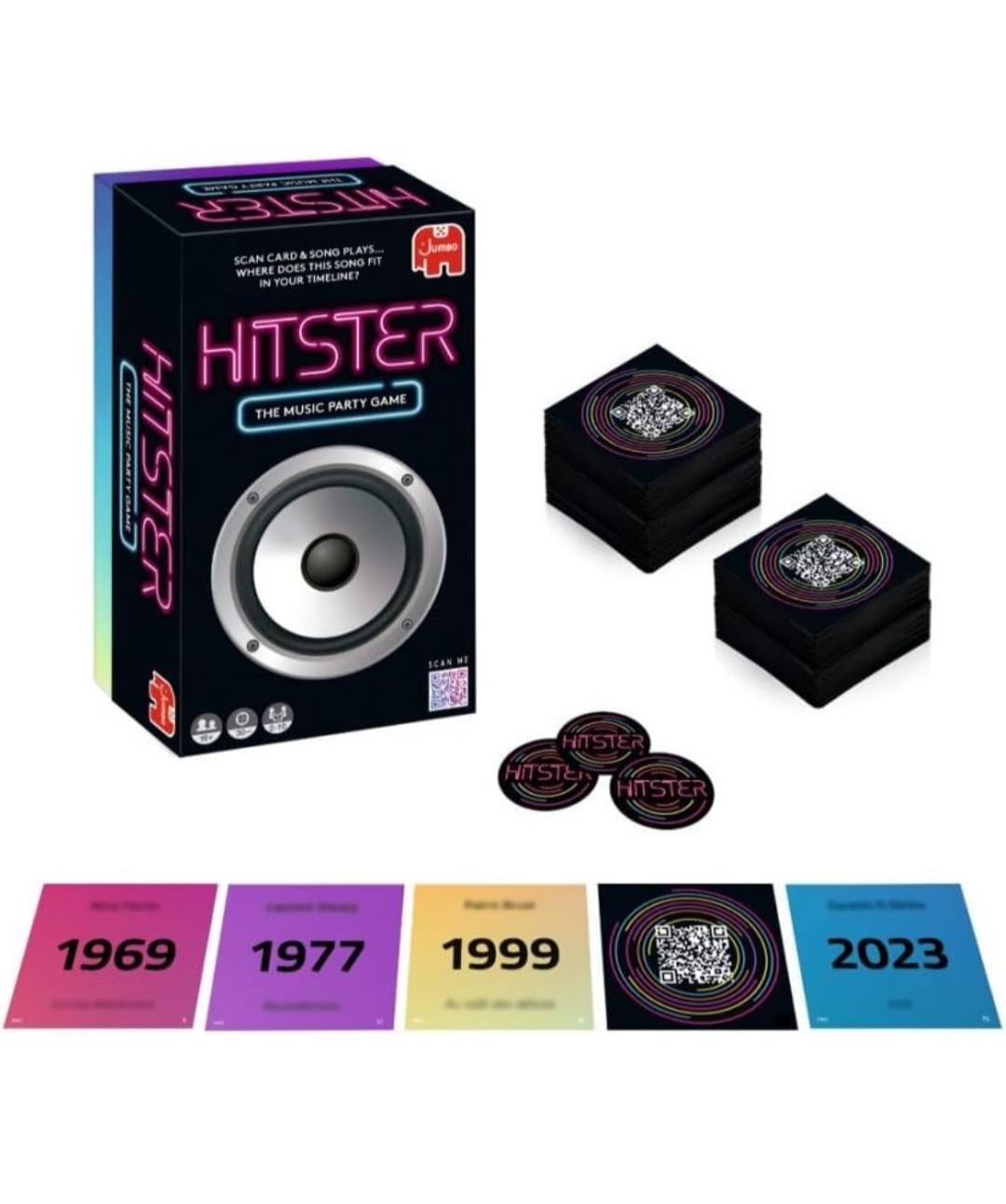 Hitster – The Music Fun Party Quiz Card Game, 2-10 Players – 300 Plus Iconic …