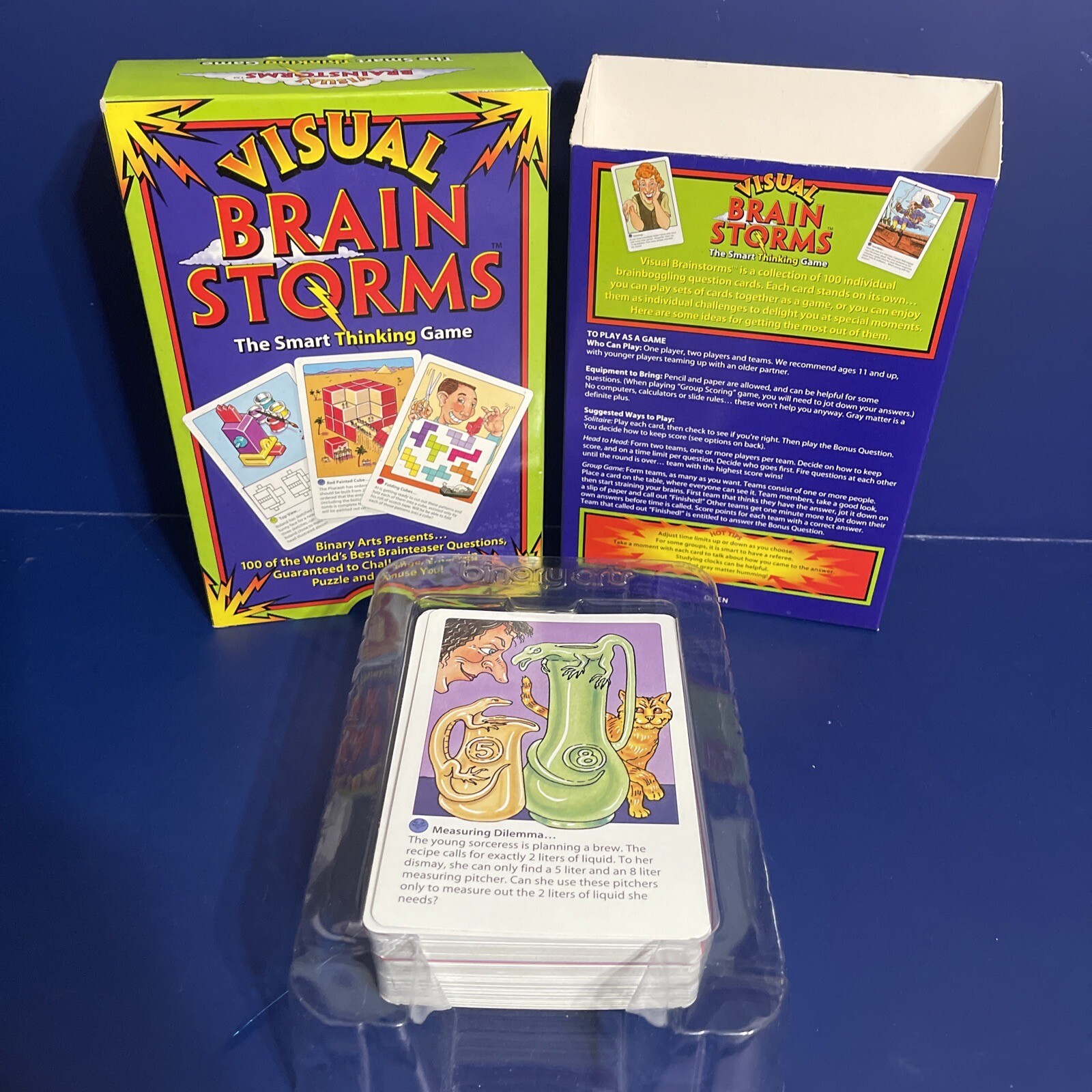 Visual Brain Storms™️ The Smart Thinking Game 1995 by Binary Arts VINTAGE