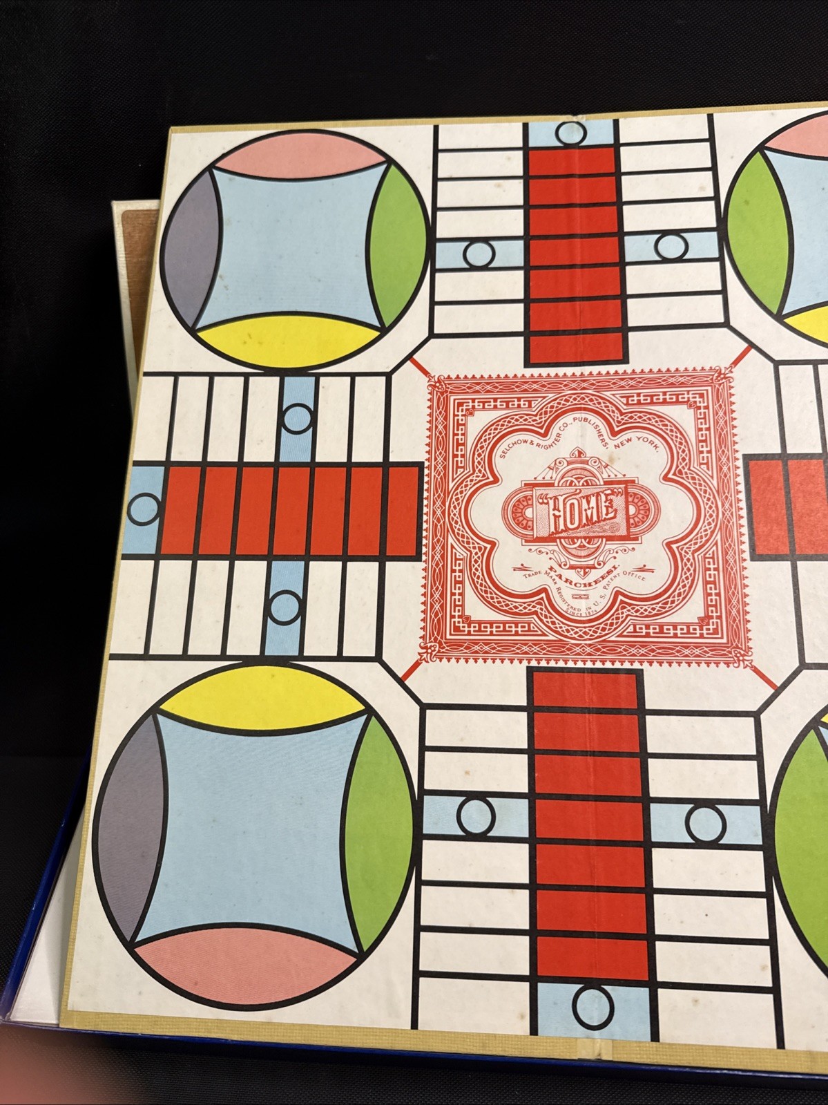 VINTAGE 1964 PARCHEESI GOLD SEAL EDITION GAME -SELCHOW & RICHTER ~ COMPLETE VGC