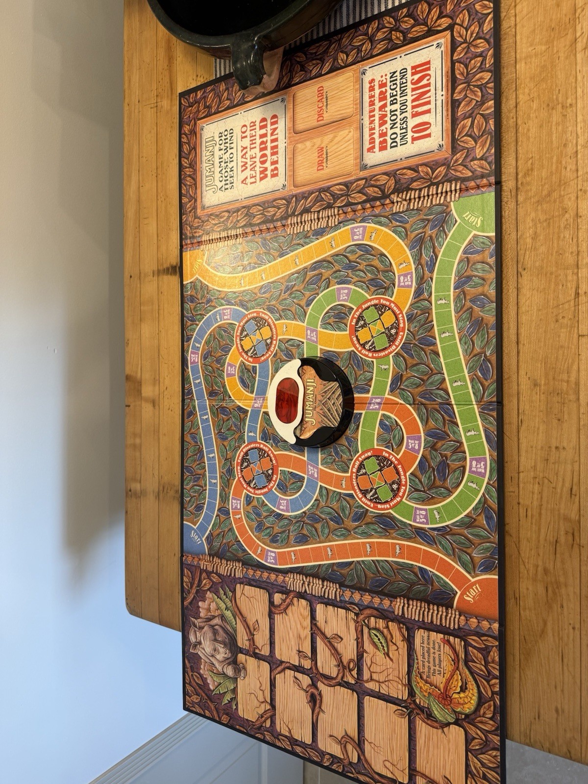 1995 Jumanji Board Game Milton Bradley 1995 Original Movie Edition