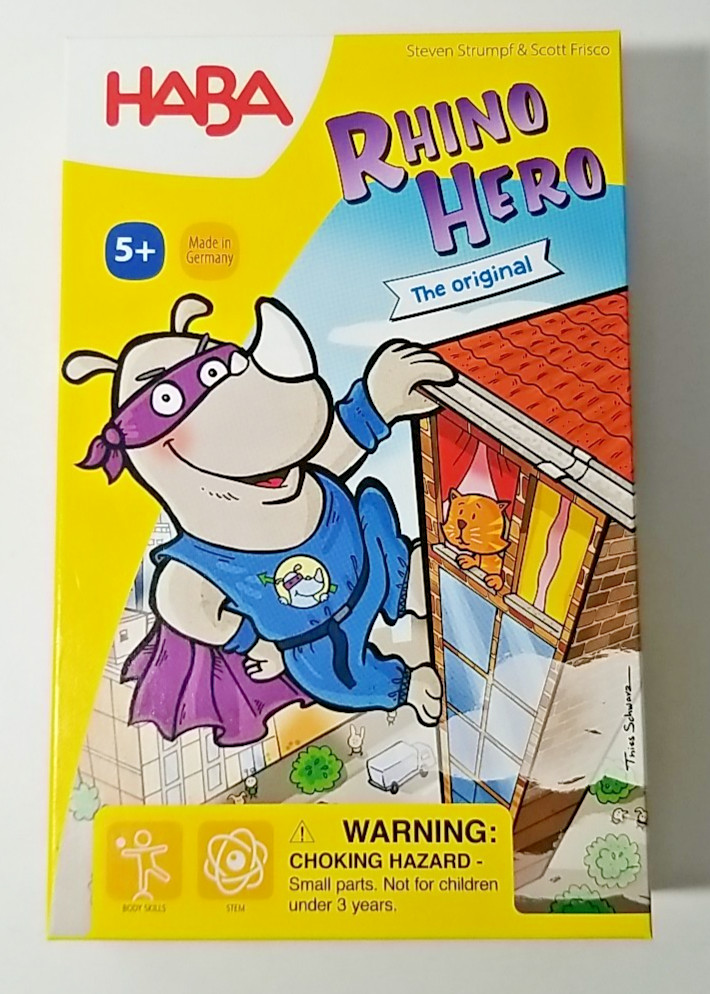 Complete – RHINO HERO The Original – Game by HABA 2-5 Players 3-D Stacking Game