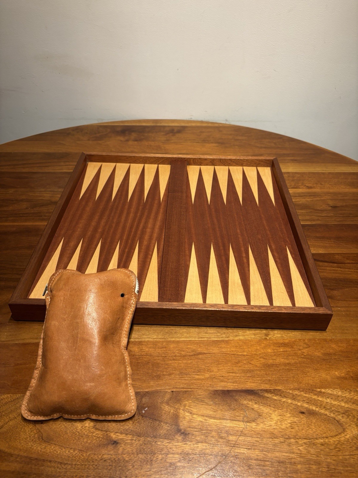 German Handmade Wooden Backgammon Set – Complete – Andreas Kölsch