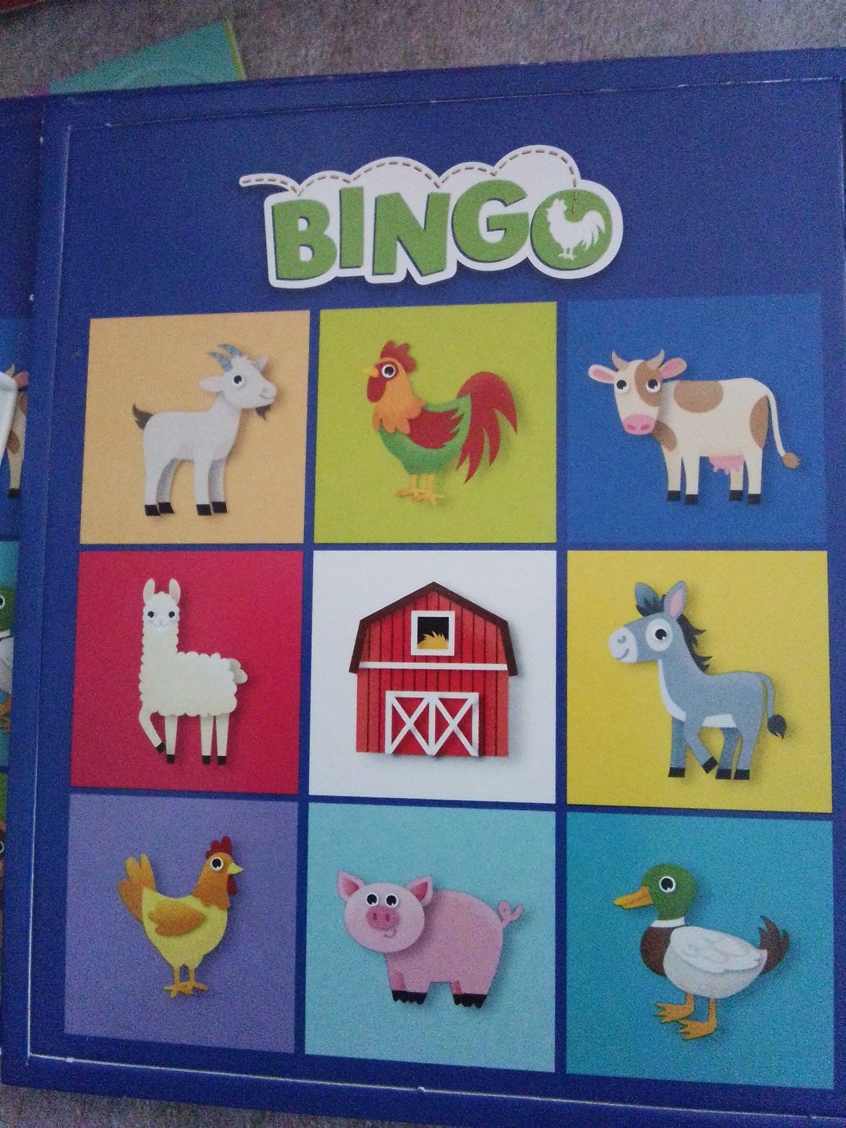 NIB Hasbro Ready Set Discover Bingo Game 3+ Years Farm Themed 2-4 players