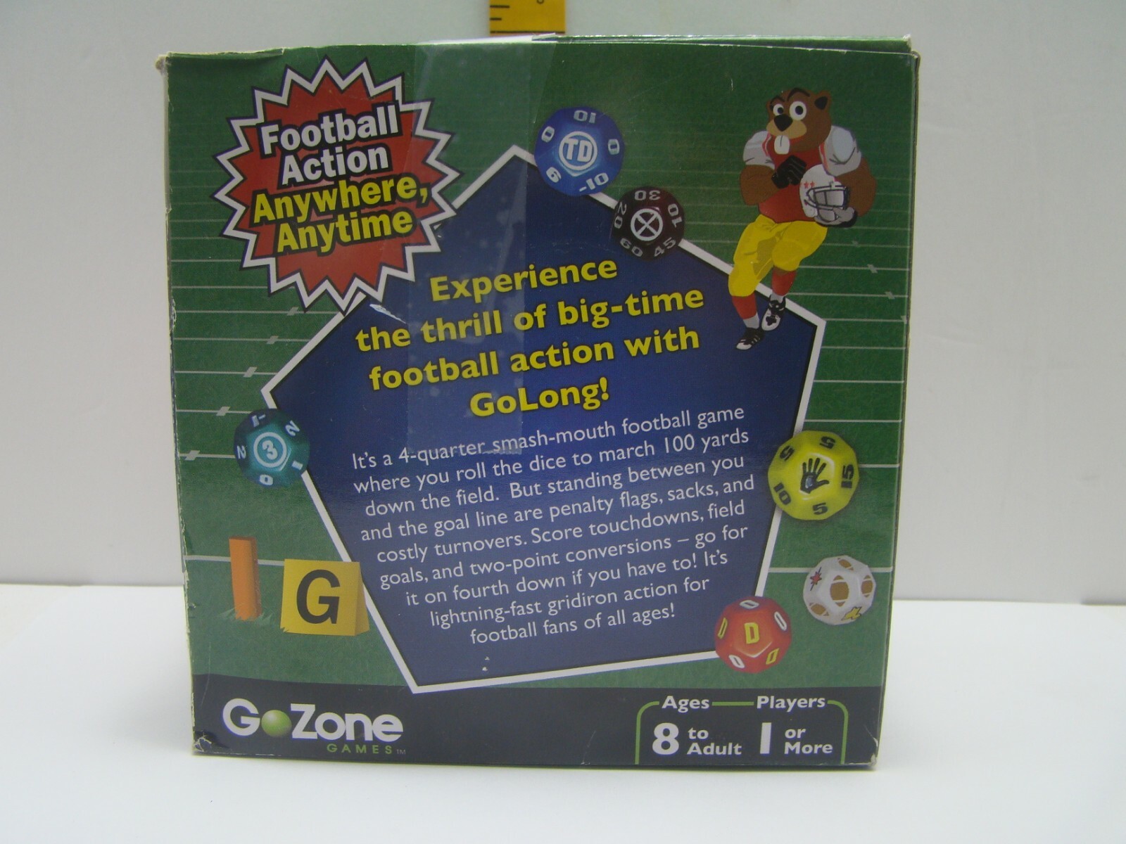 Go Long Football Dice Game