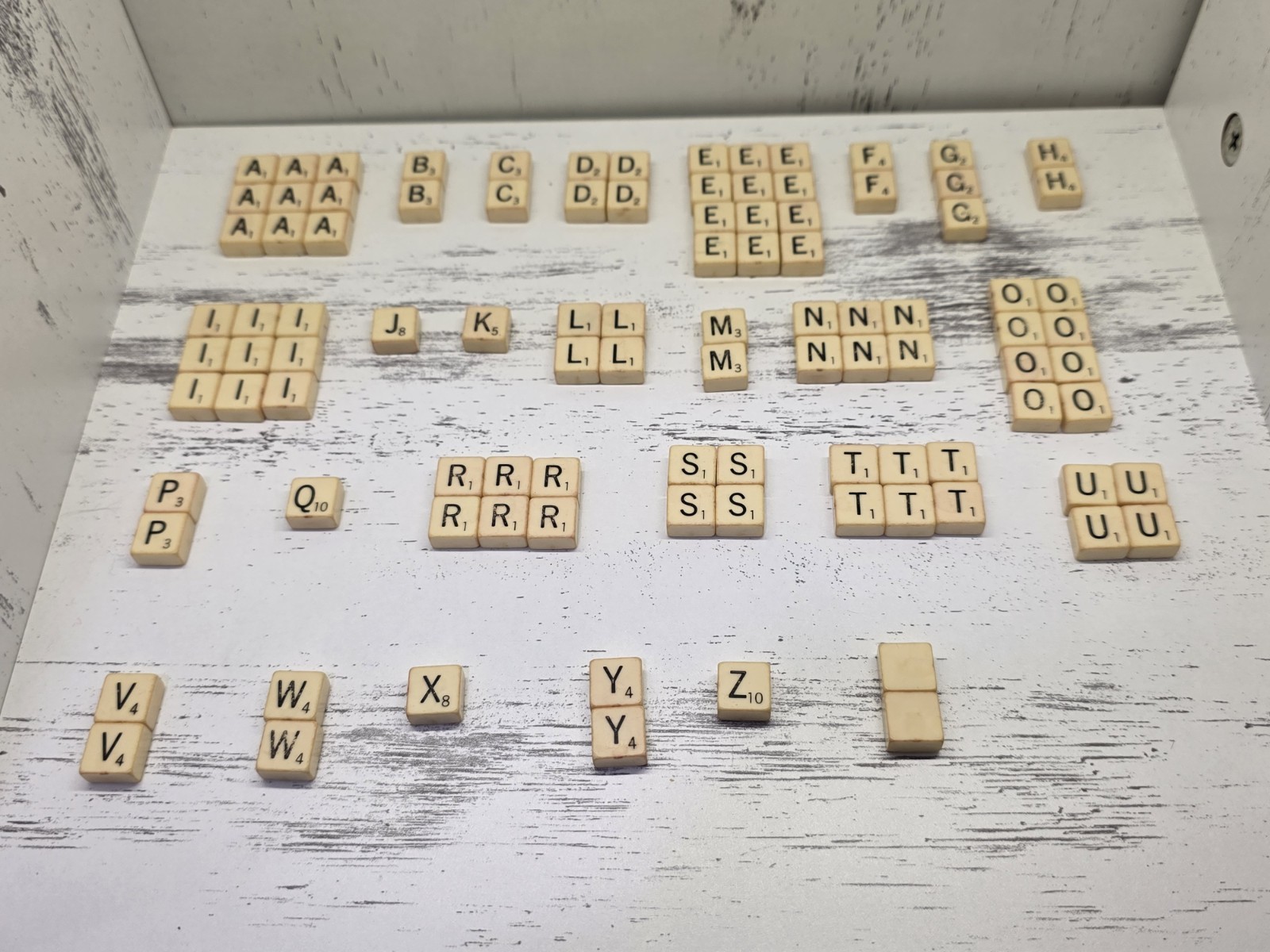 1950s Vintage Travel Scrabble Magnetic Metal Board Complete