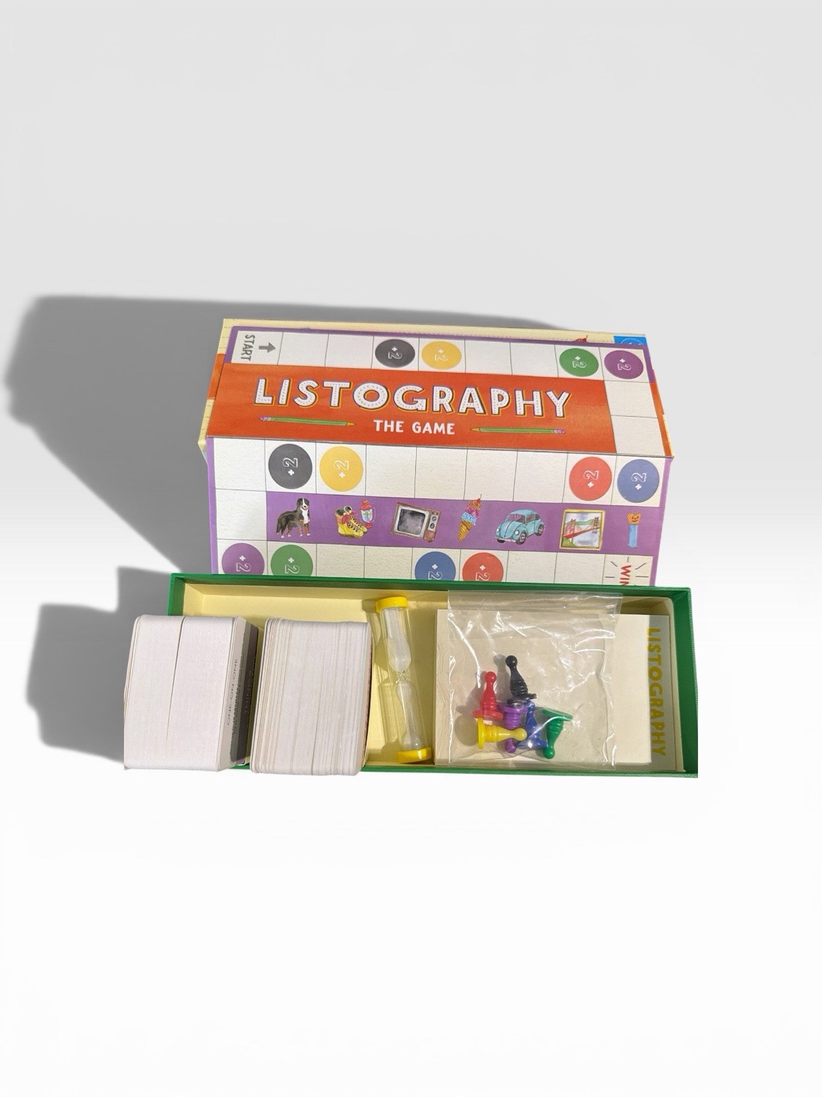 FoxMind Listography The Game Board Game w/ Timer, 3-6 Players, Ages 12+, 2014