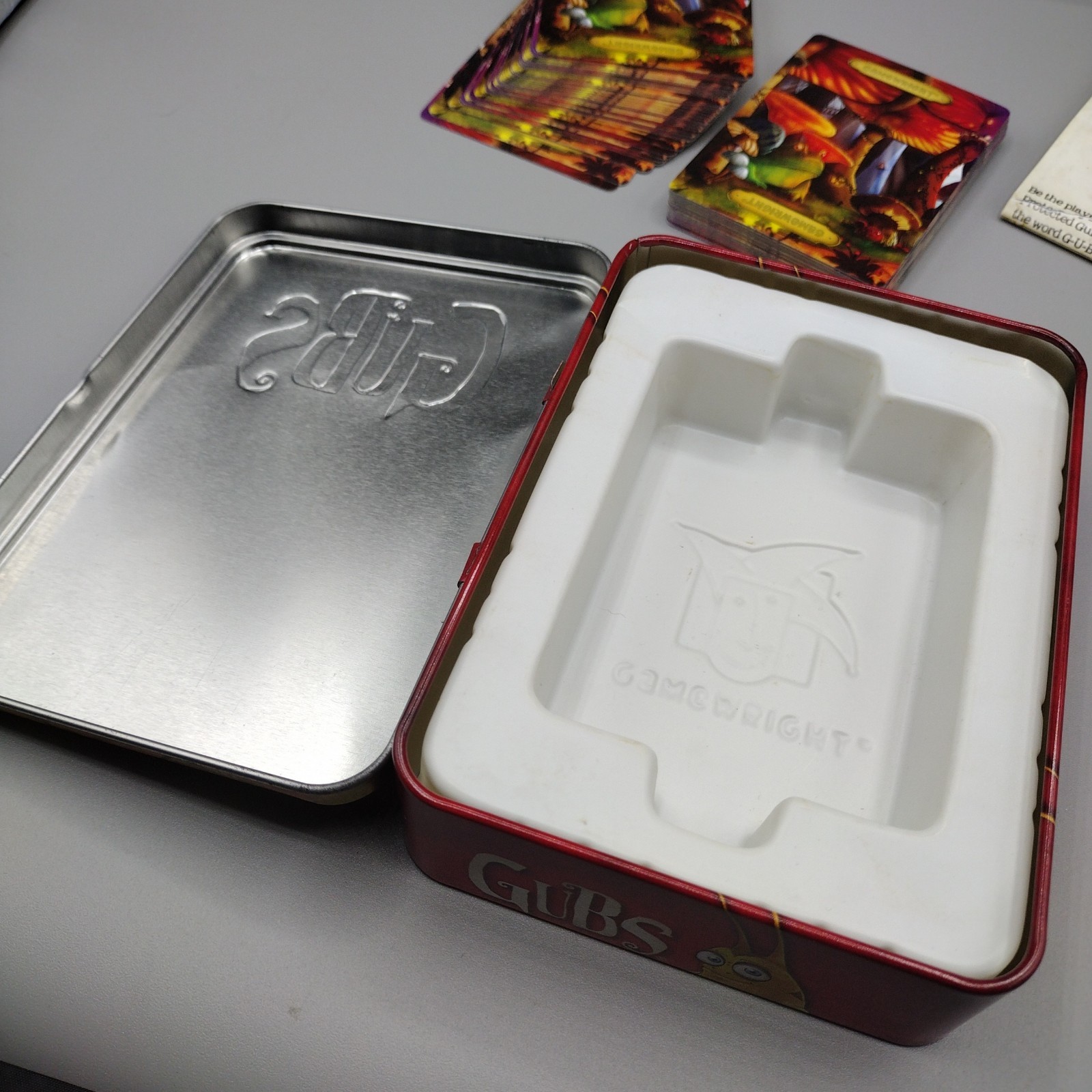Gamewright Gubs A Game of Wit & Luck Card Game Tin 100% Complete w/ Rules 2011