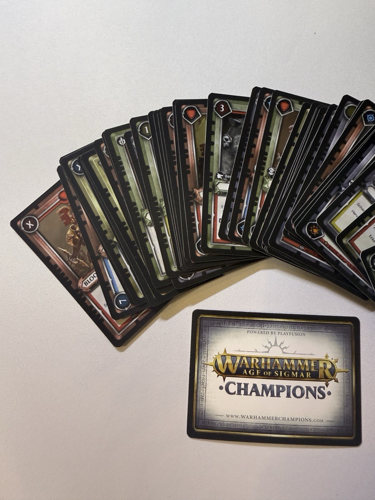 Warhammer 40k Age Of Sigmar CCG Trading Cards 49x Bulk Lot All Foils German