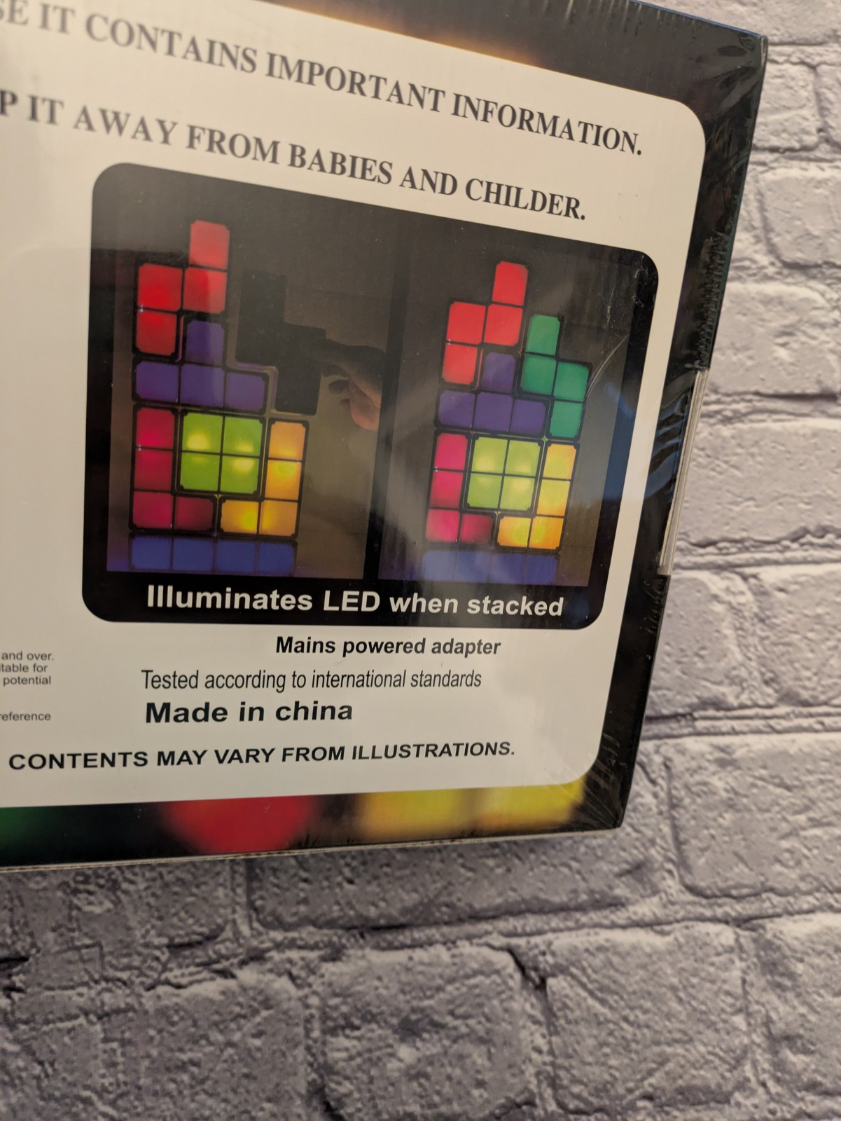 NEW SEALED The Magic Block Brick Game LED 8+ Years