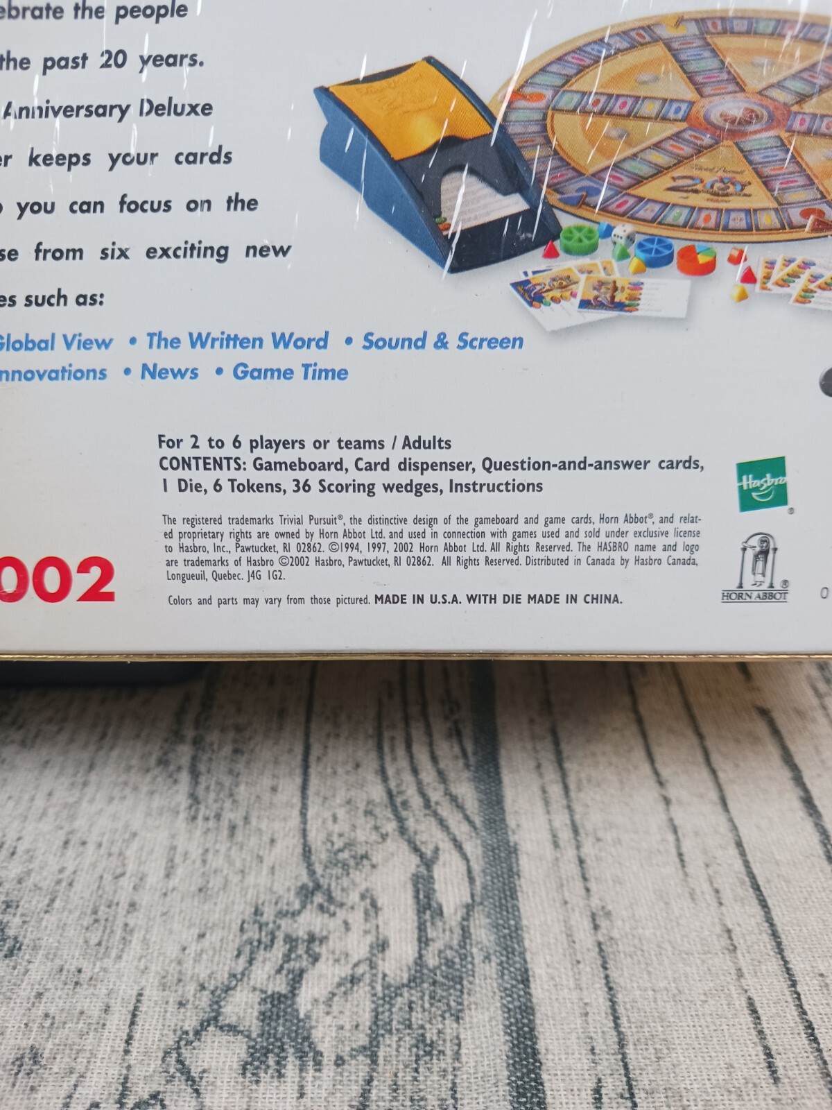 Trivial Pursuit 20th Anniversary Edition (2002, Hasbro) Brand New / Sealed