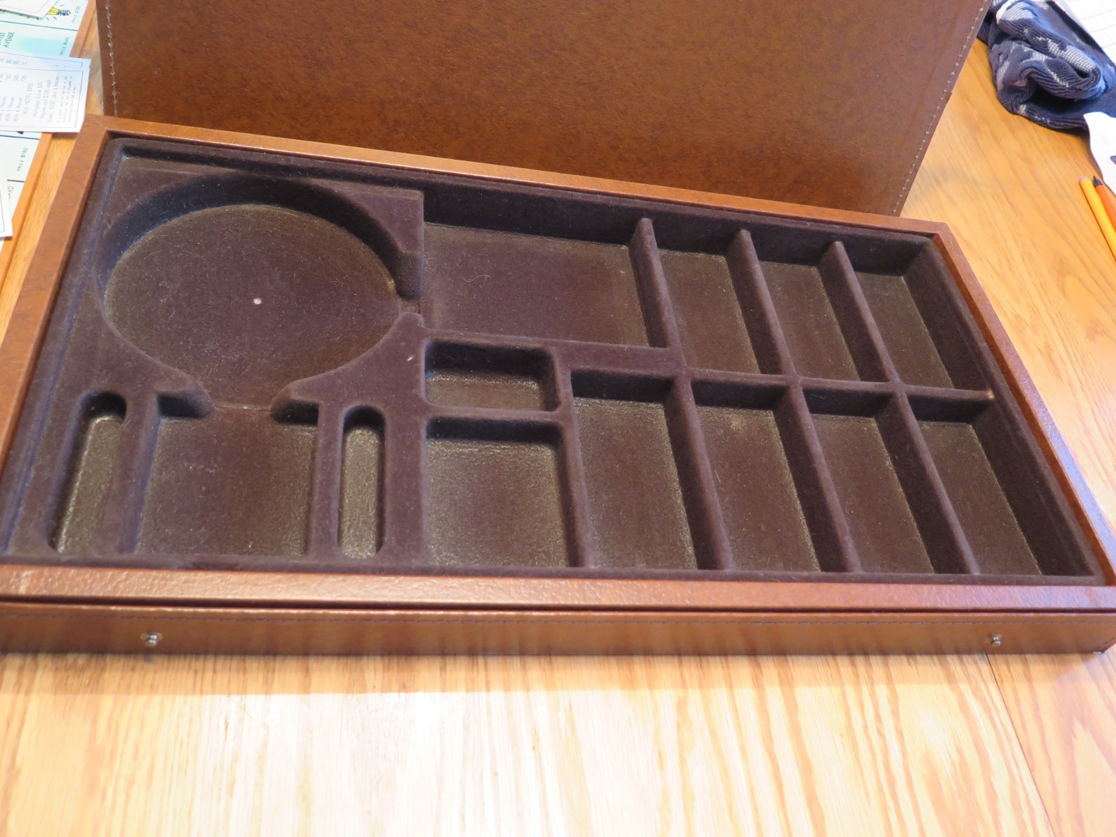 VINTAGE Monopoly Board Game 1974 Faux Leather Case Special Edition