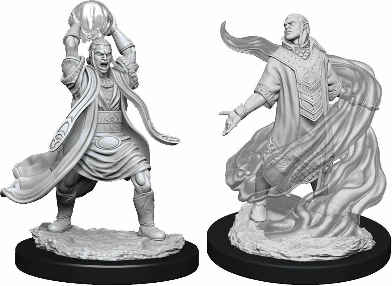 W11 Male Elf Sorcerer Nolzurs Marvelous Unpainted Miniatures D&D