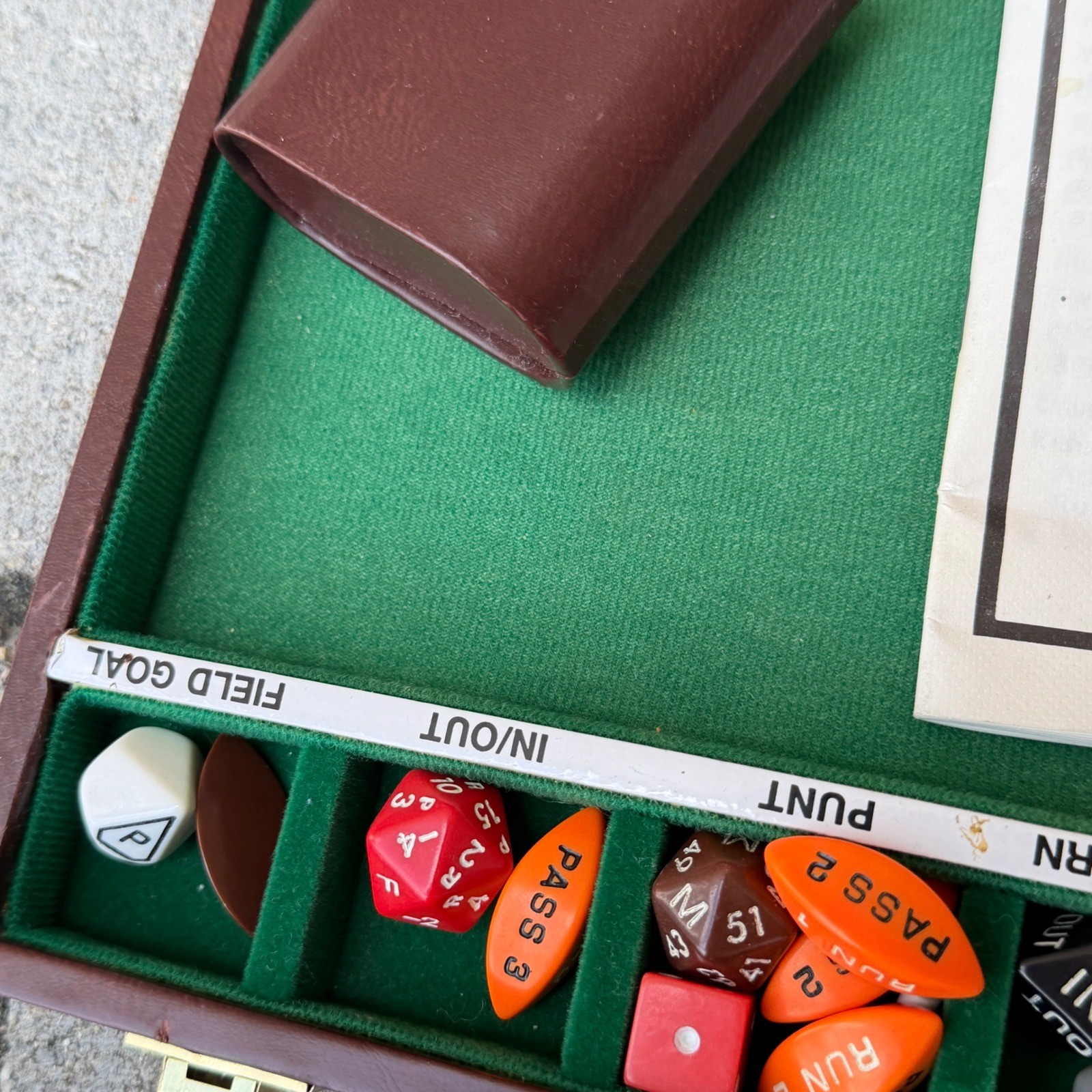 Vintage Football Fever Board Game Strategy Sports Briefcase Complete