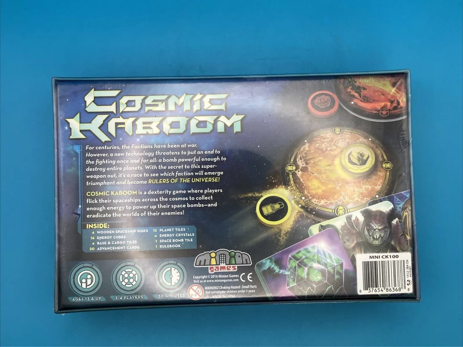Cosmic Kaboom Game – 2016 Minion Games – New