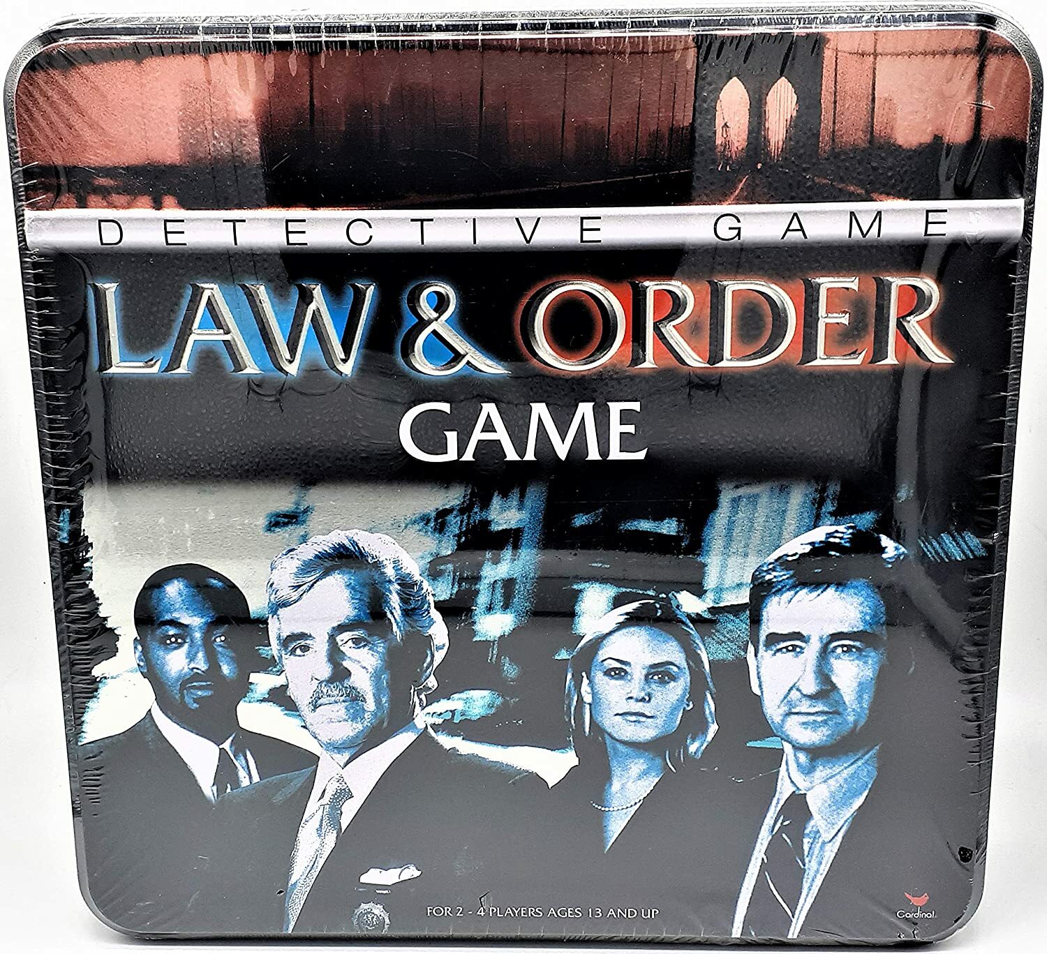 Law And Order Detective Board Game New Sealed Metal Tin Box