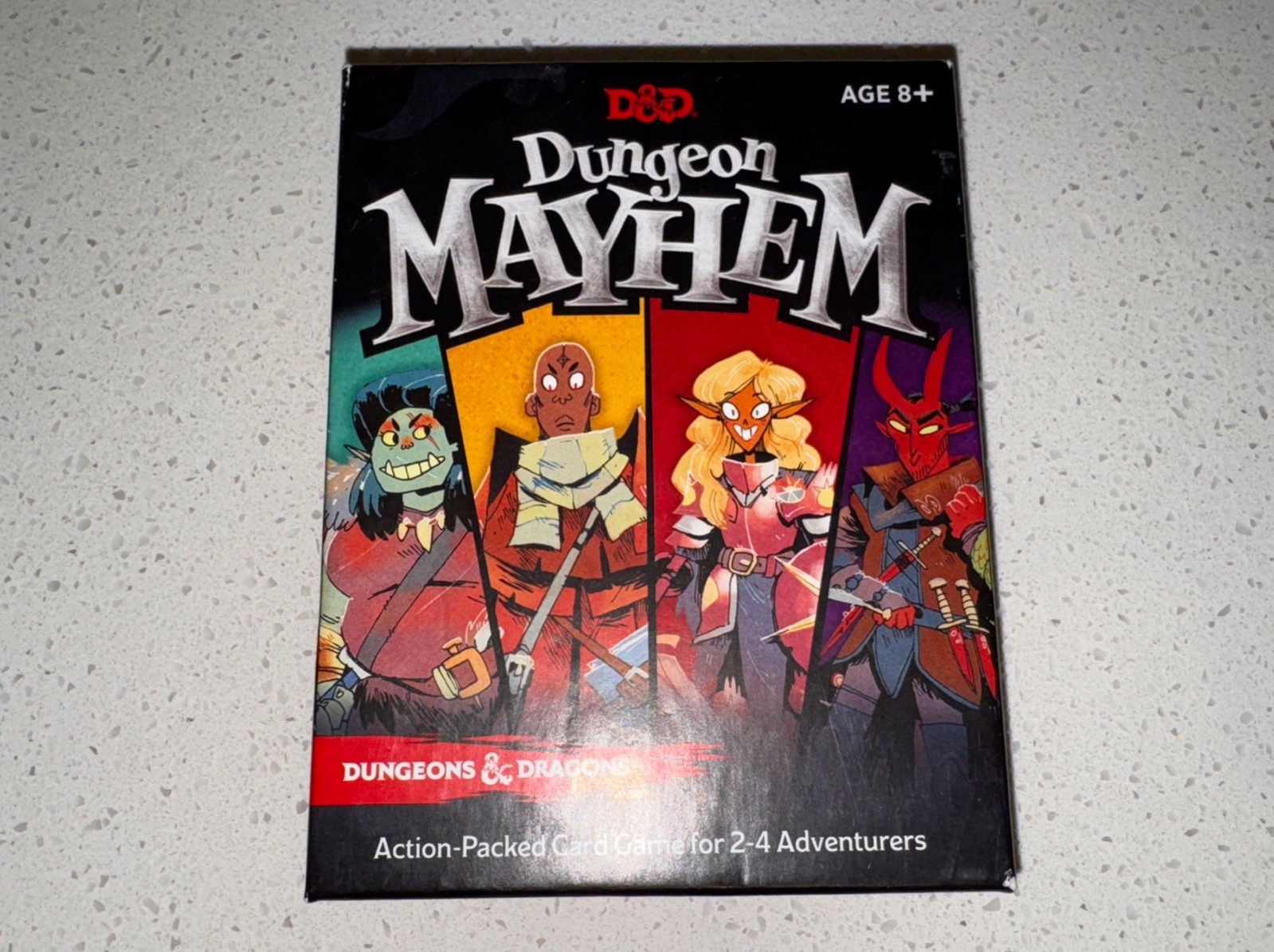 Dungeon Mayhem Dungeons Dragons Card Game 2–4 Players Family Game Night OPEN BOX