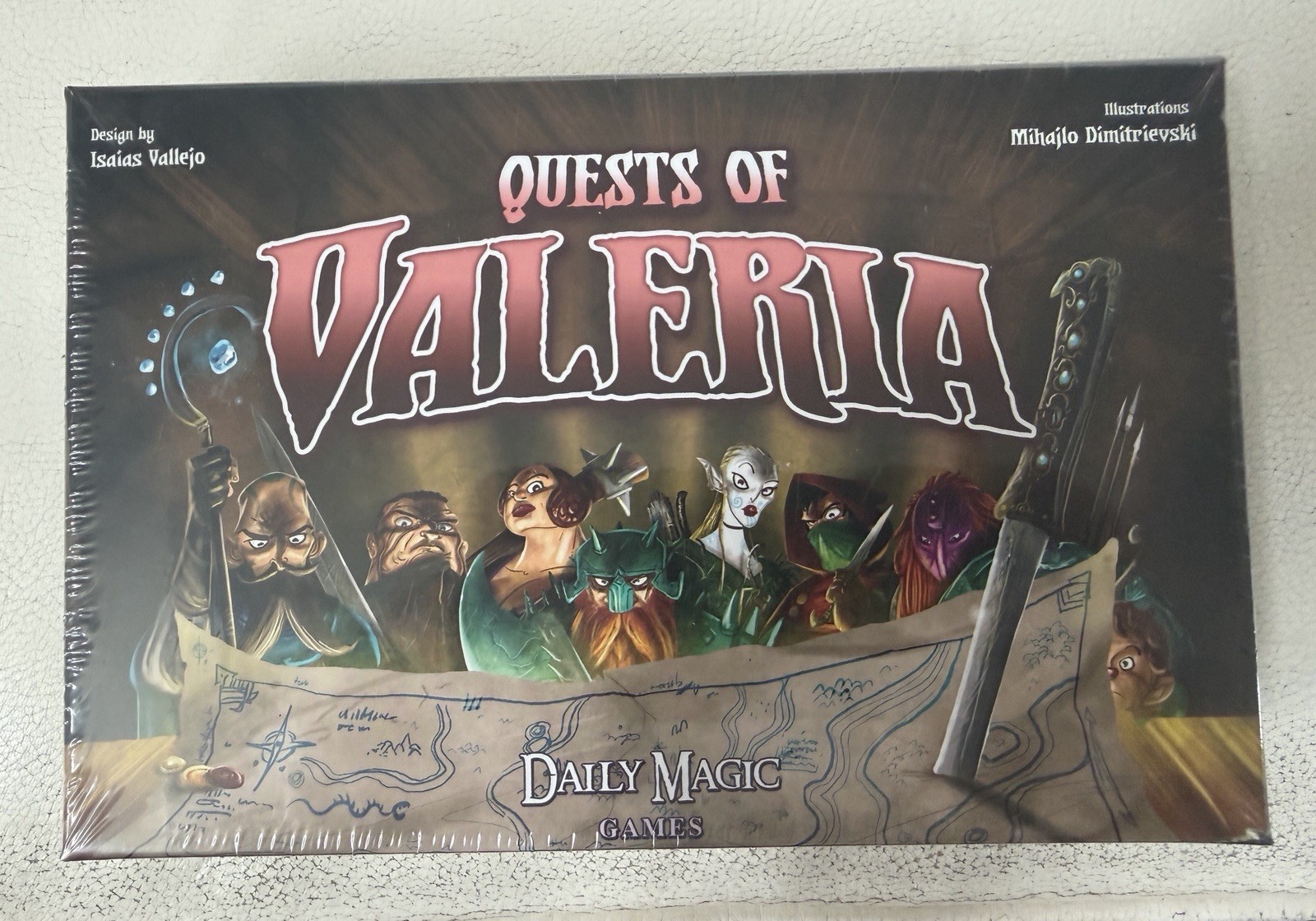 Quests of Valeria Board Card Game 2016 Daily Magic Games 🔥New/ Sealed