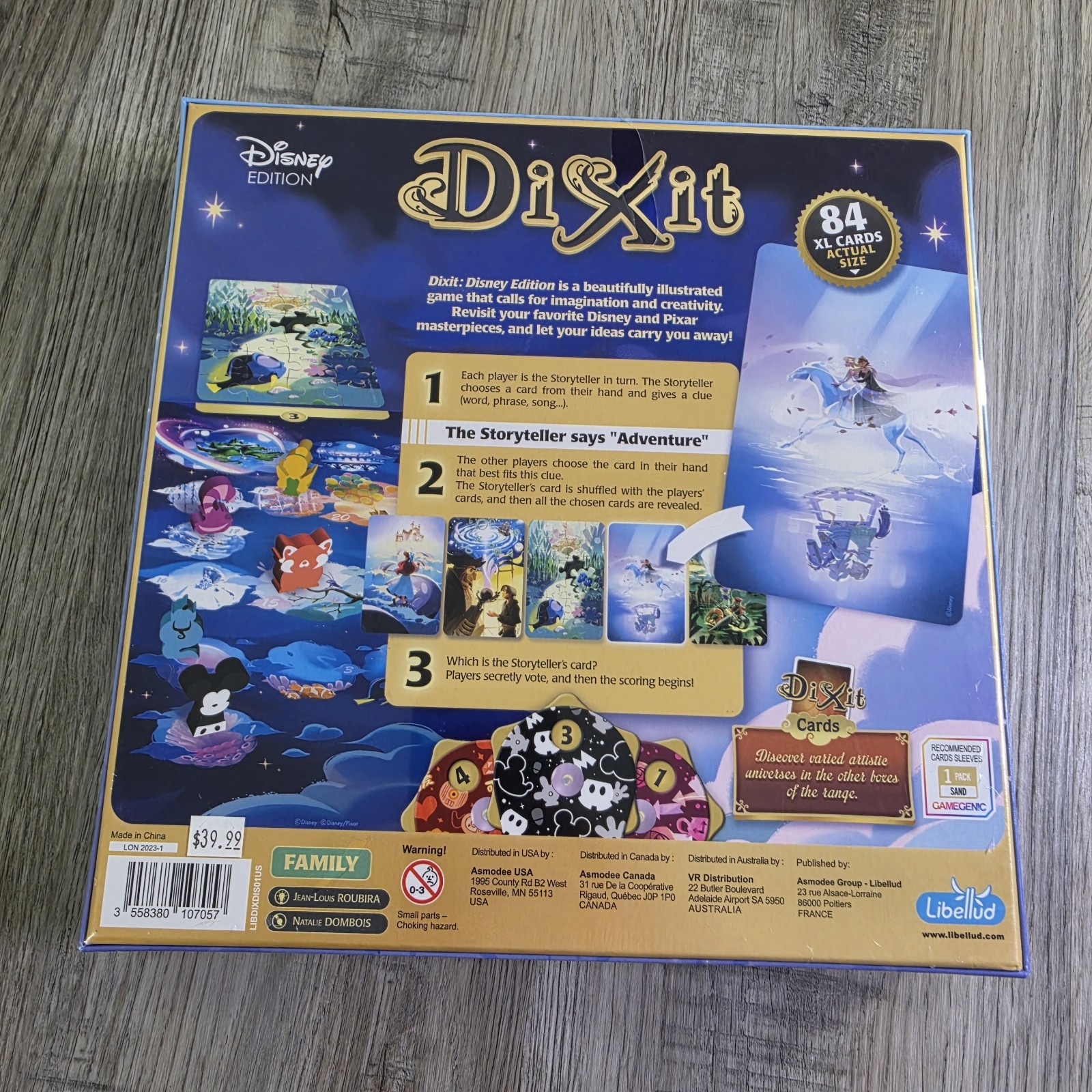 Dixit Disney Edition Board Game New Sealed Complete Family Party Game Ages 8+