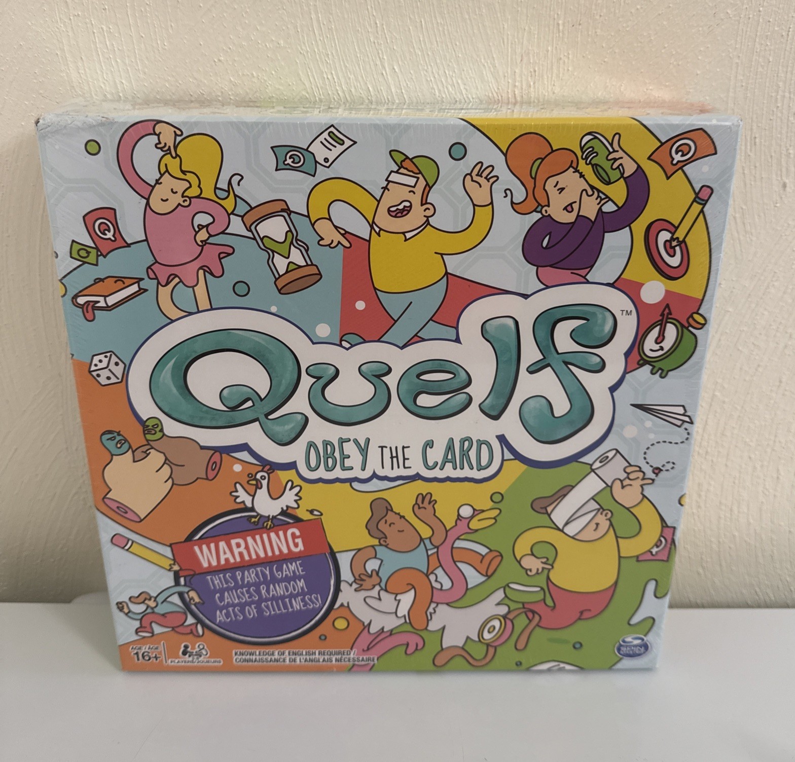 Quelf Board Game New Sealed Family Party Game by Wiggity Bang Obey The Card Rule