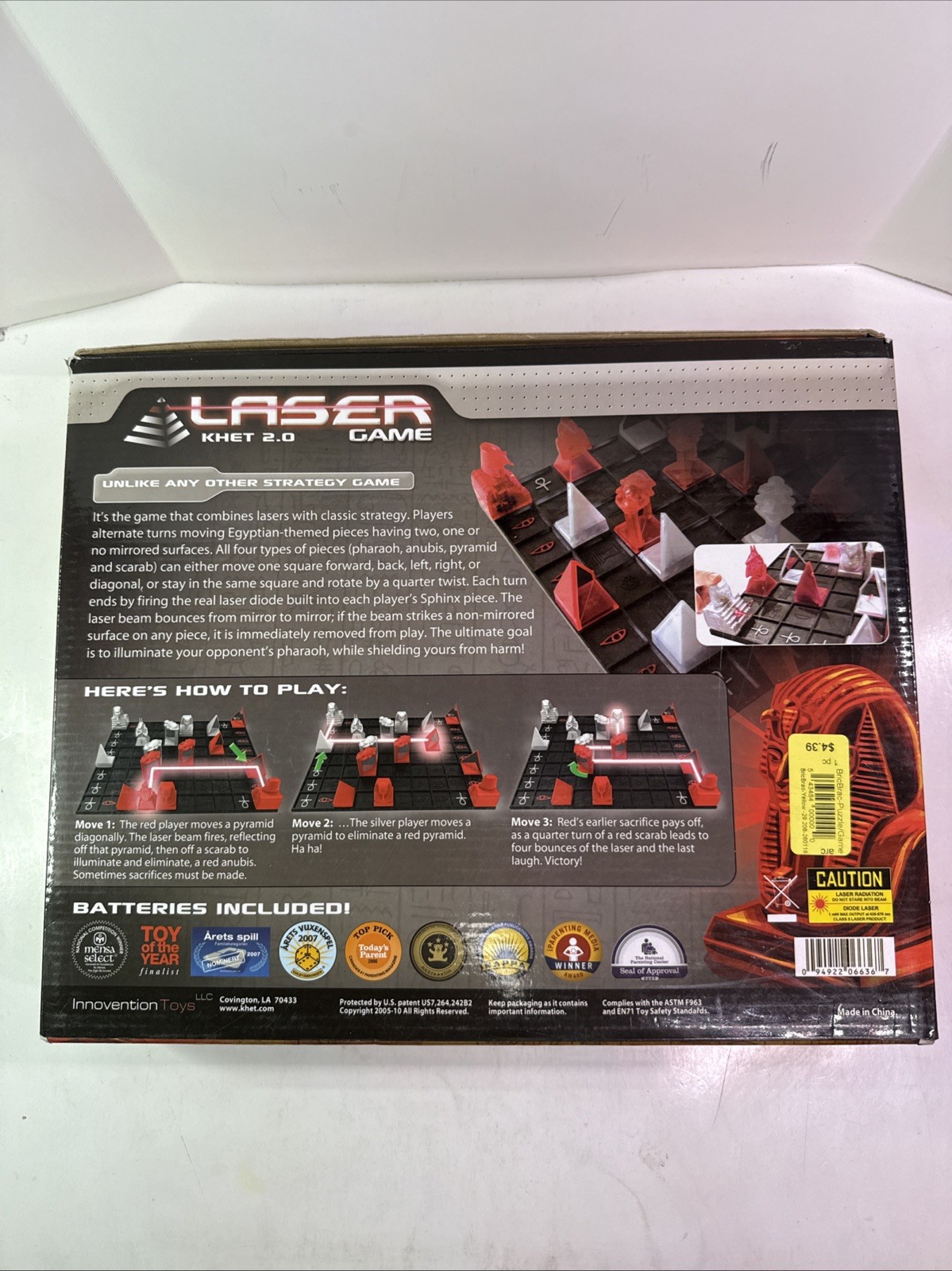 Laser Khet 2.0 Game Mensa Select Strategy Game Innovention Toys LLC