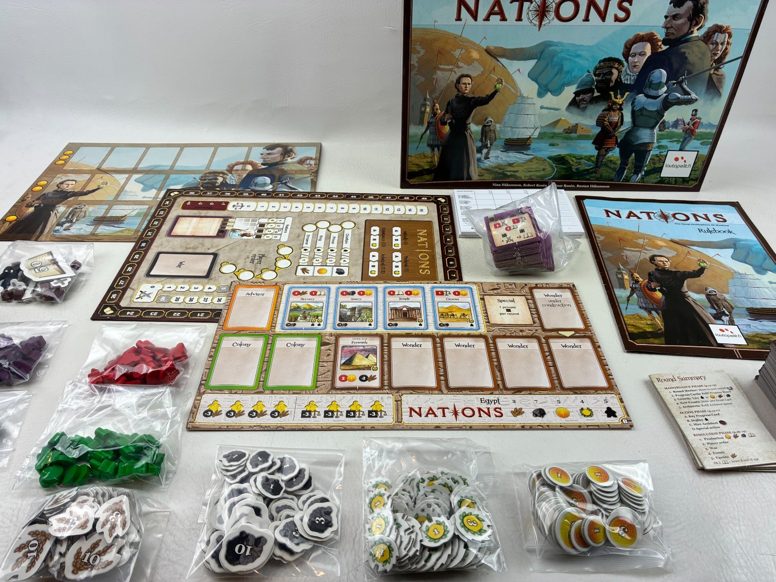 Nations Board Game Lautapelit Asmodee 2013 Complete 1-5 Players