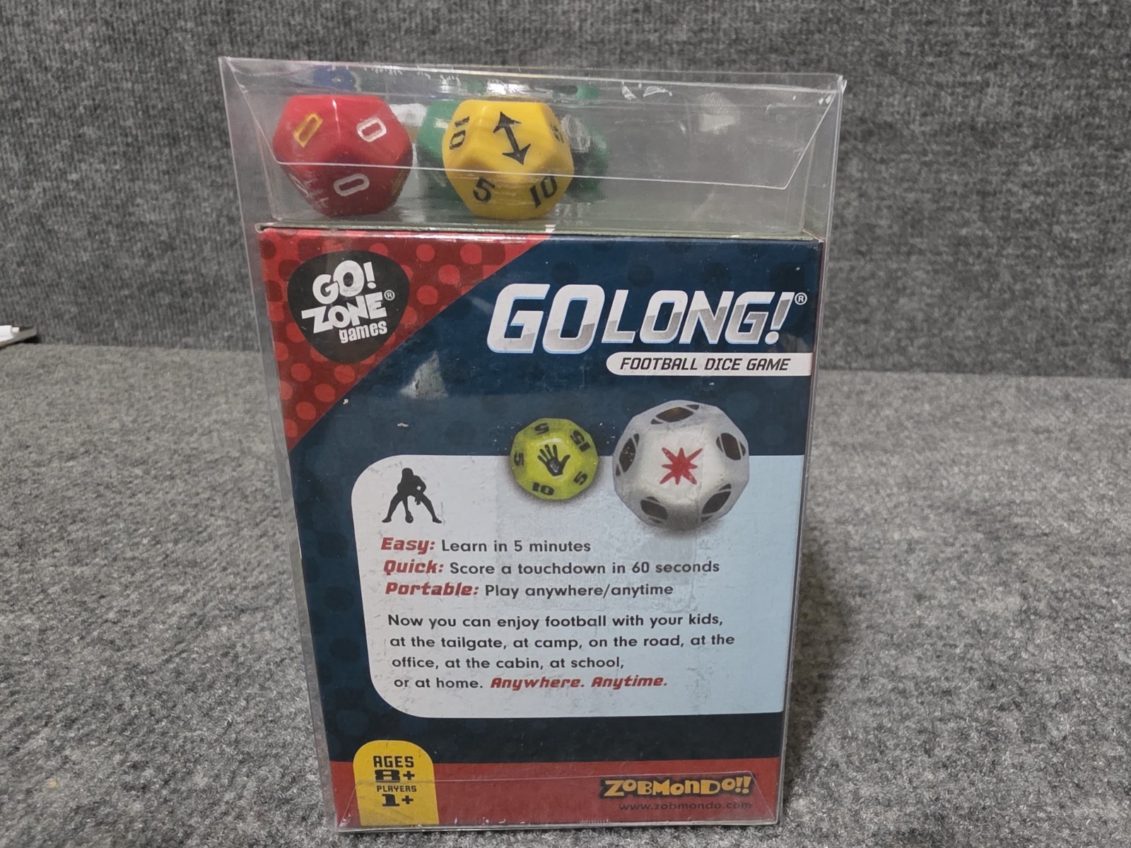 GO LONG Football Dice Game