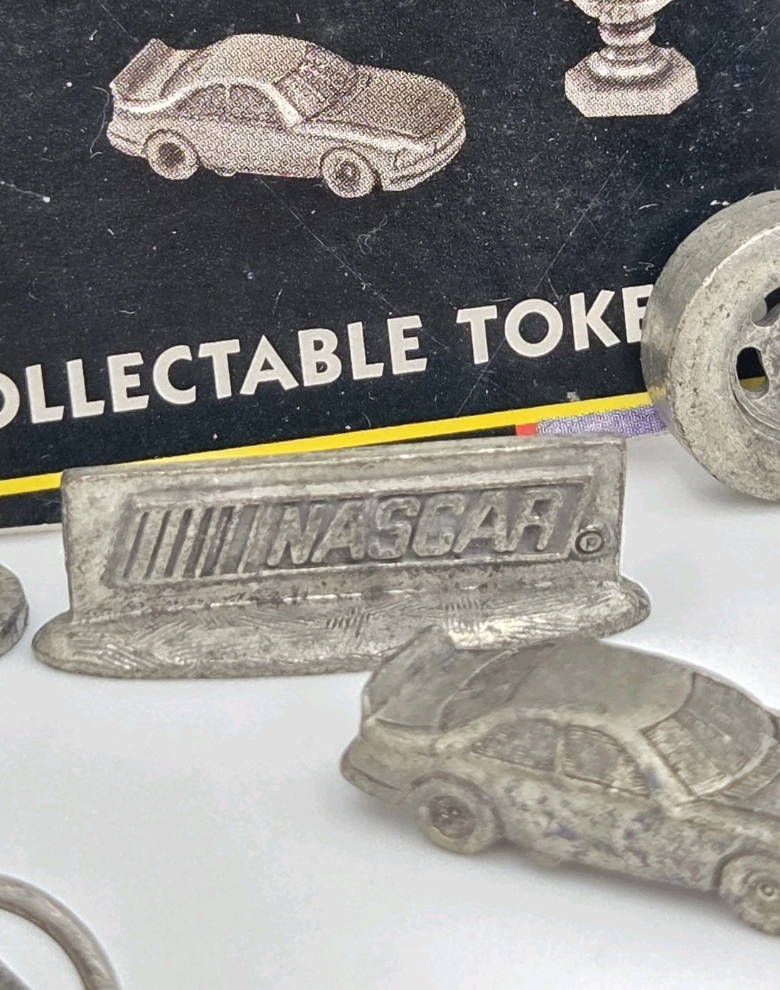 8 Pewter Tokens From NASCAR Monopoly Game 1997 Official Collector’s Edition