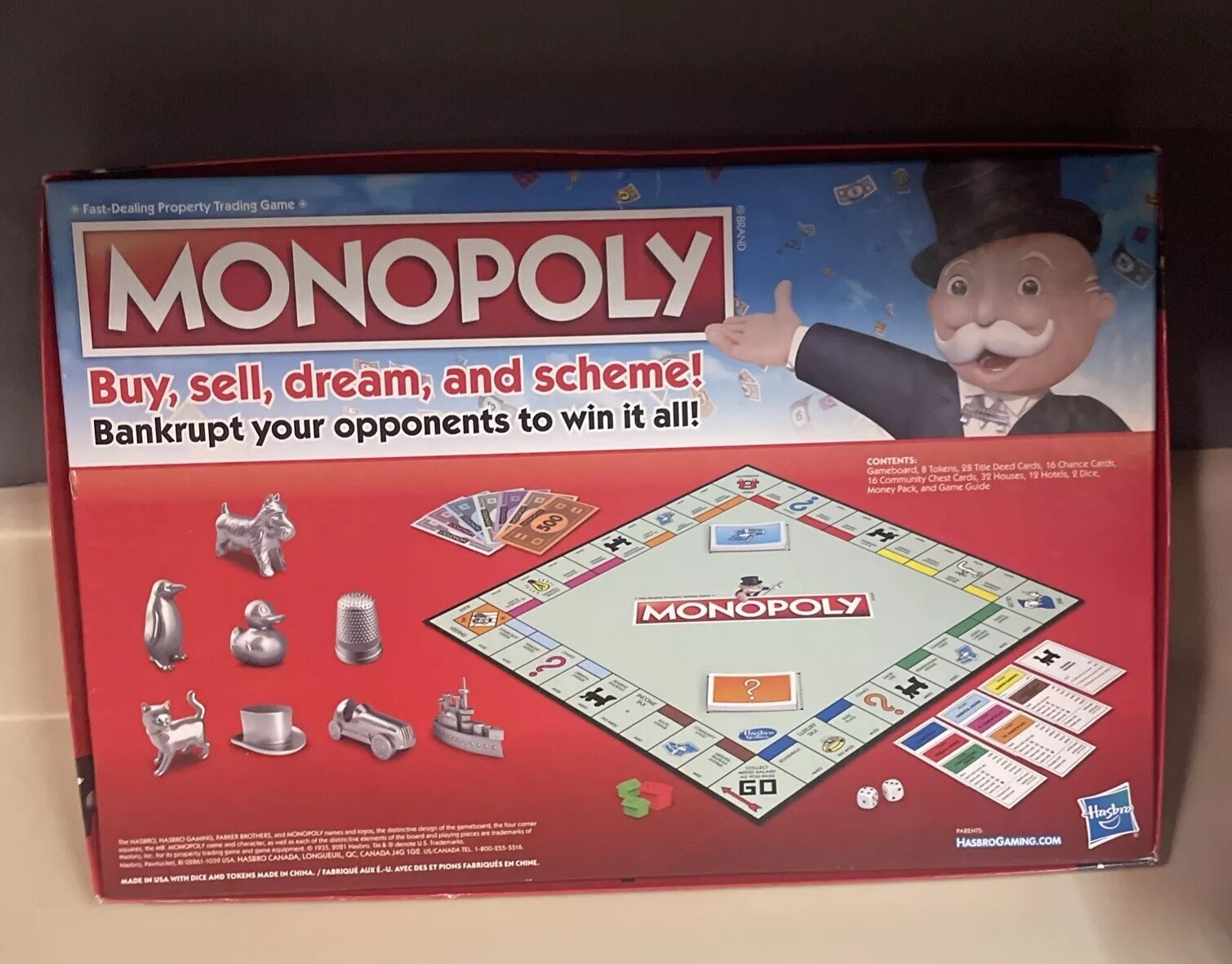Monopoly Board Game, Family Board Game, Intact