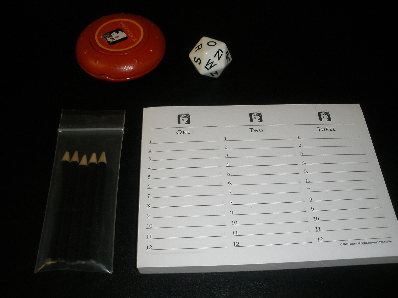 Scattergories Party Game Parker Brothers 2009 100% Complete