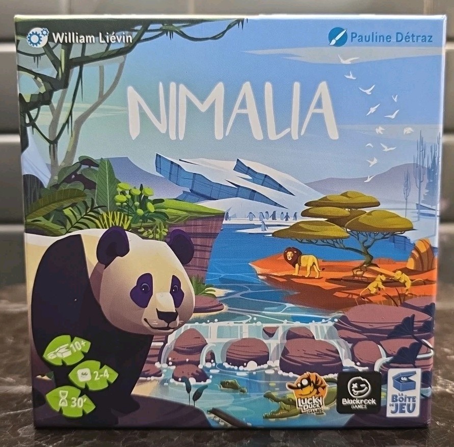 Nimalia Board Game Beautiful Animal Reserve Lucky Duck Games 2022 Complete