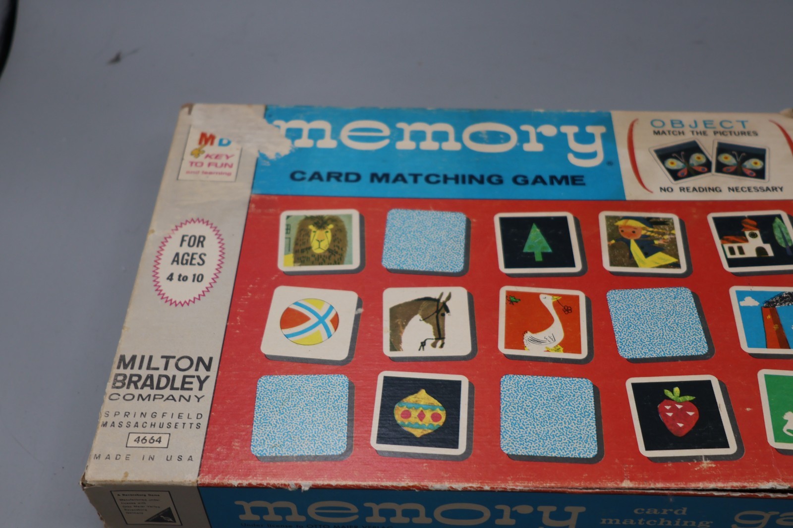 THE ORIGINAL MEMORY GAME VTG Milton Bradley 1986 All 72 Cards w/ Instructions