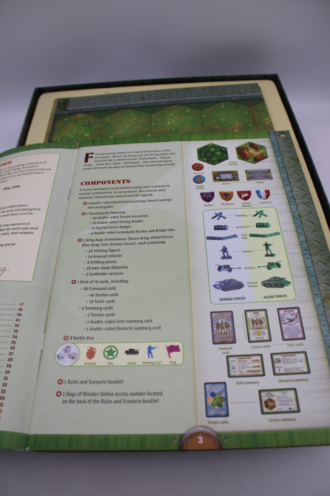 Memoir ’44 Days of Wonder (2004) Board Game – Richard Borg – Complete