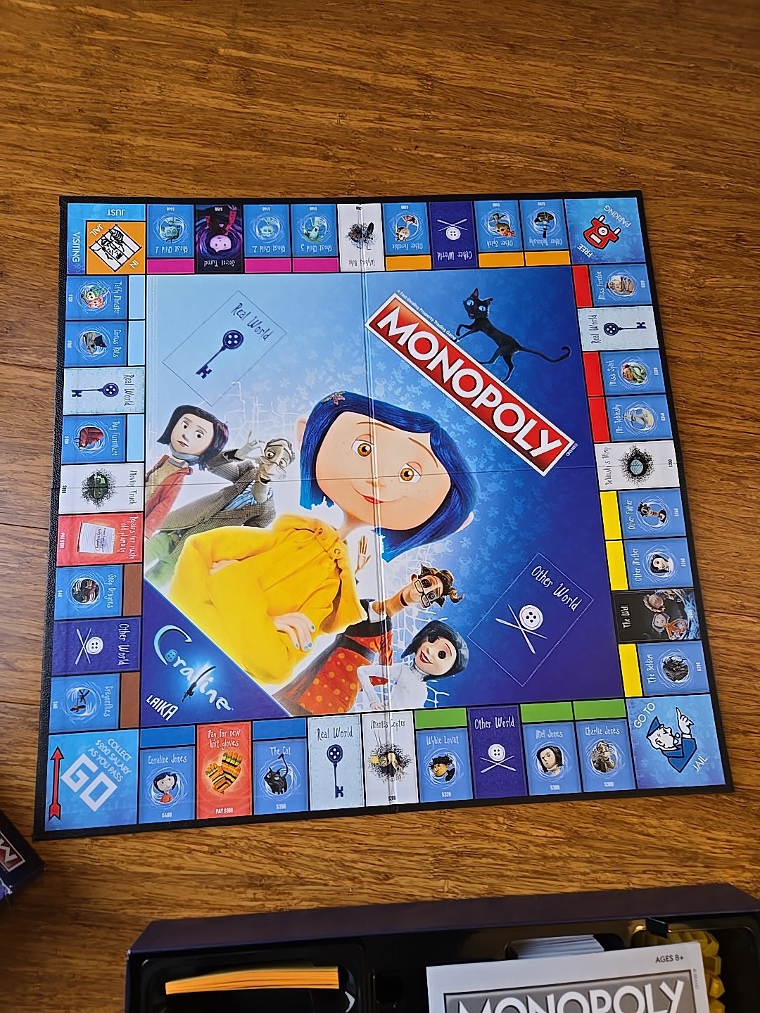 Monopoly Coraline Board Game LAIKA 100% Complete – Excellent Condition, Box Wear