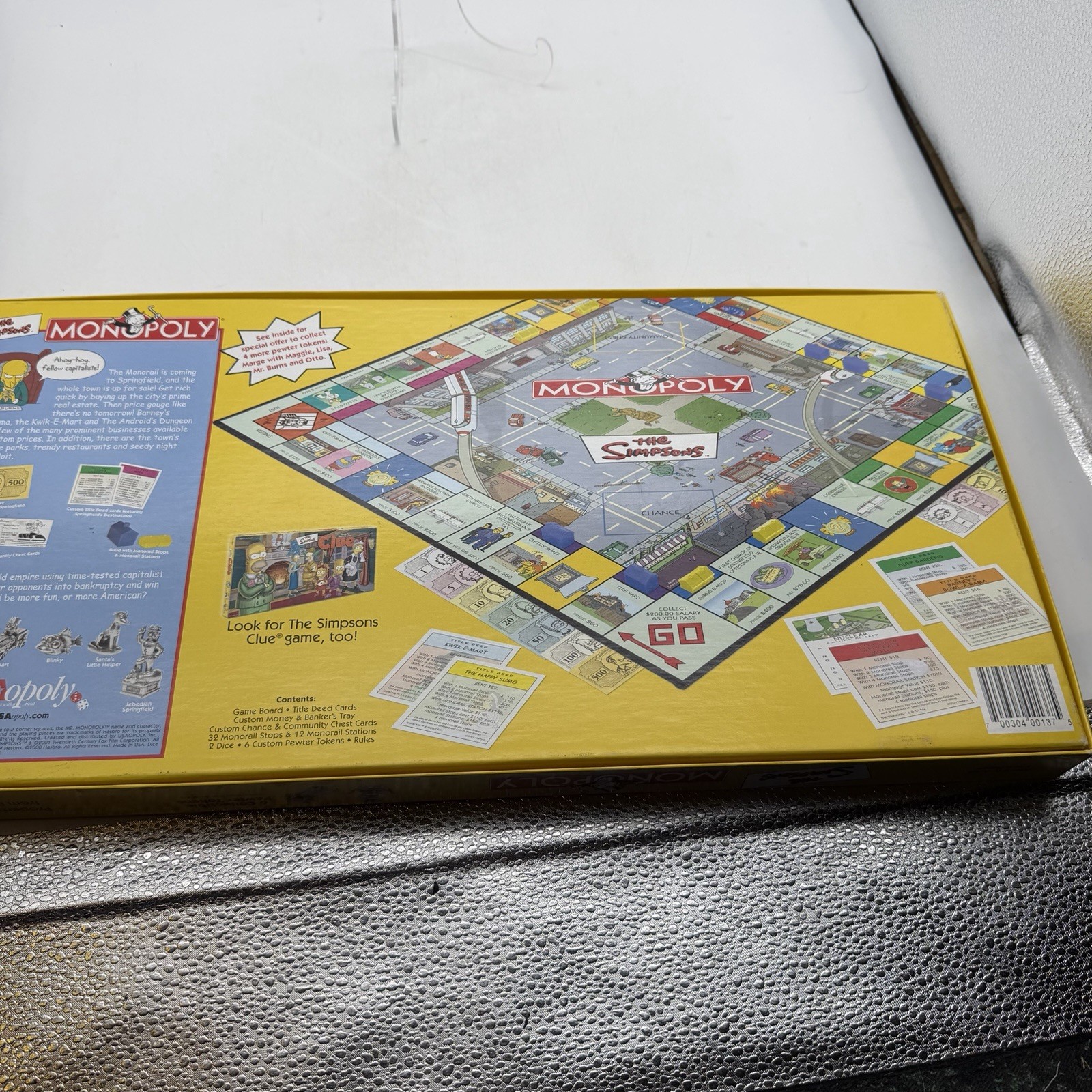 The Simpsons Monopoly Board Game Welcome to Springfield Parker Brothers COMPLETE