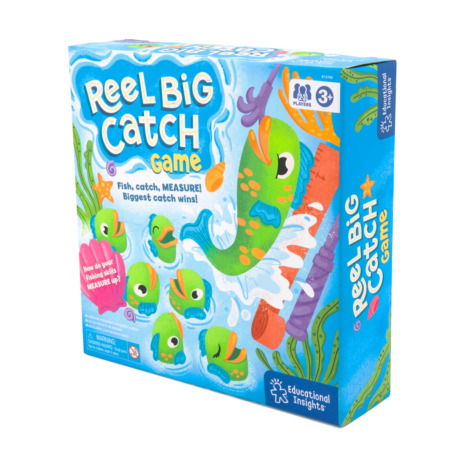 New – Educational Insights Reel Big Catch Game – Ages 3+ | 2-3 players