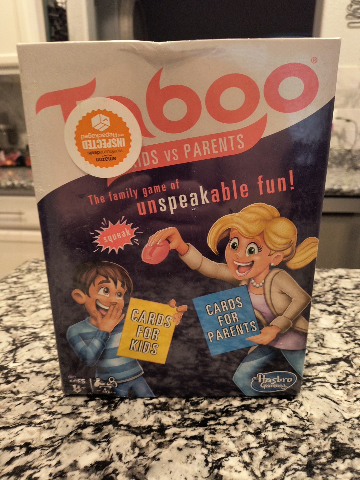 NEW & SEALED! Gaming Taboo Kids vs. Parents Family Fun Board Game Ages 8 and Up