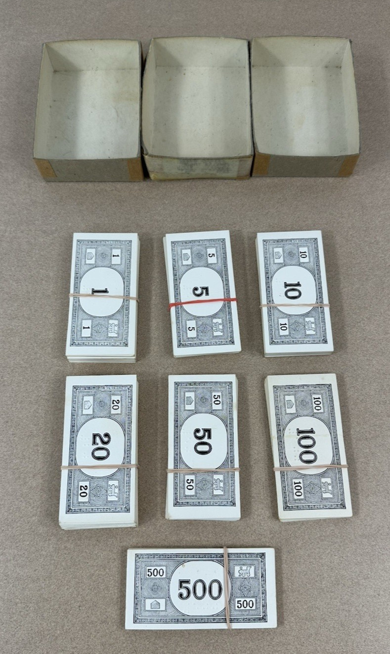 Vintage Braille and Low Vision Monopoly 1986 Regular Components Included READ