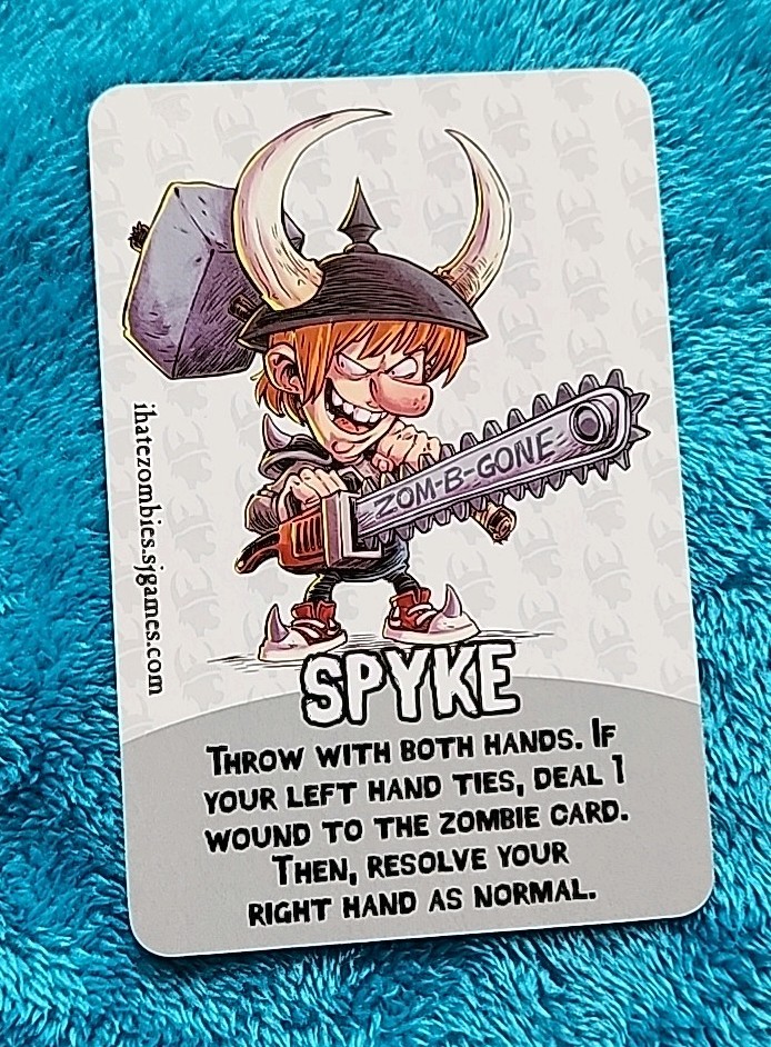 I Hate Zombies Card Game Double Sided Promo Card