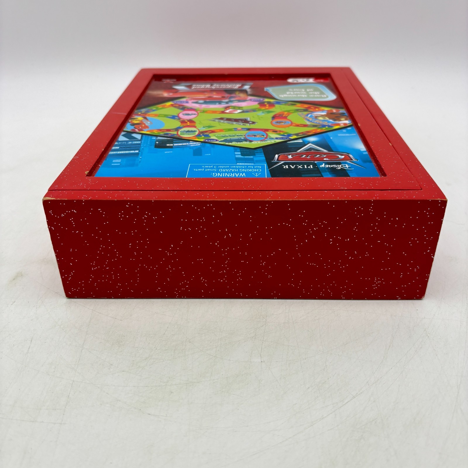 Disney Pixar Cars Supercharged Raceway Game COMPLETE Cardinal 2009 Wooden Box